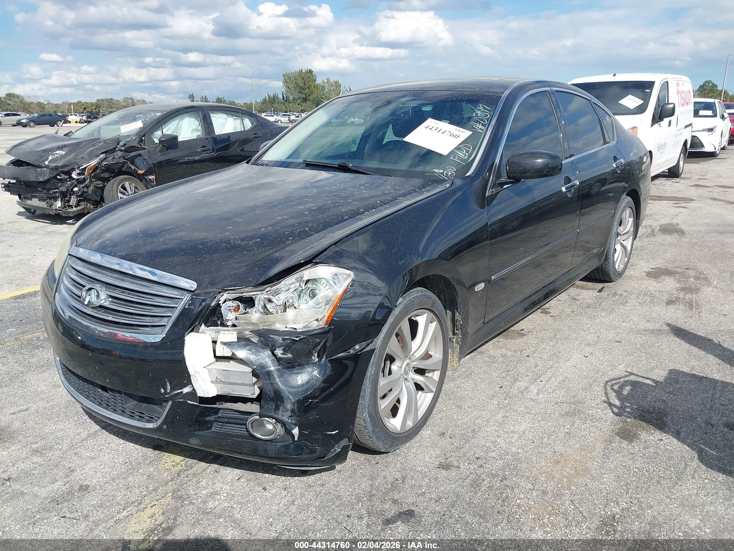 2008 Infiniti M45x   Black vin: JNKBY01F38M550347