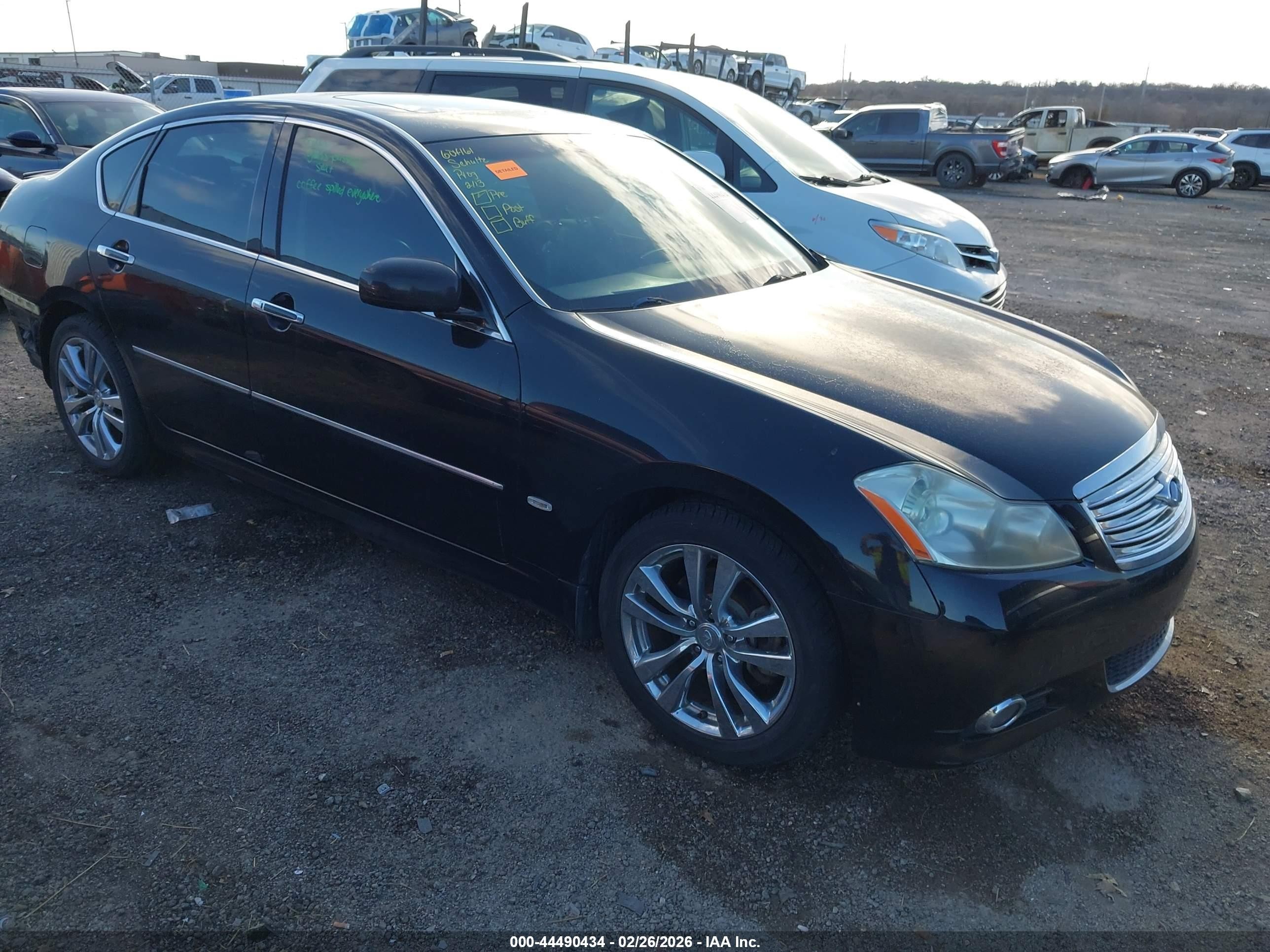 2008 Infiniti M45x   Black vin: JNKBY01F48M550714