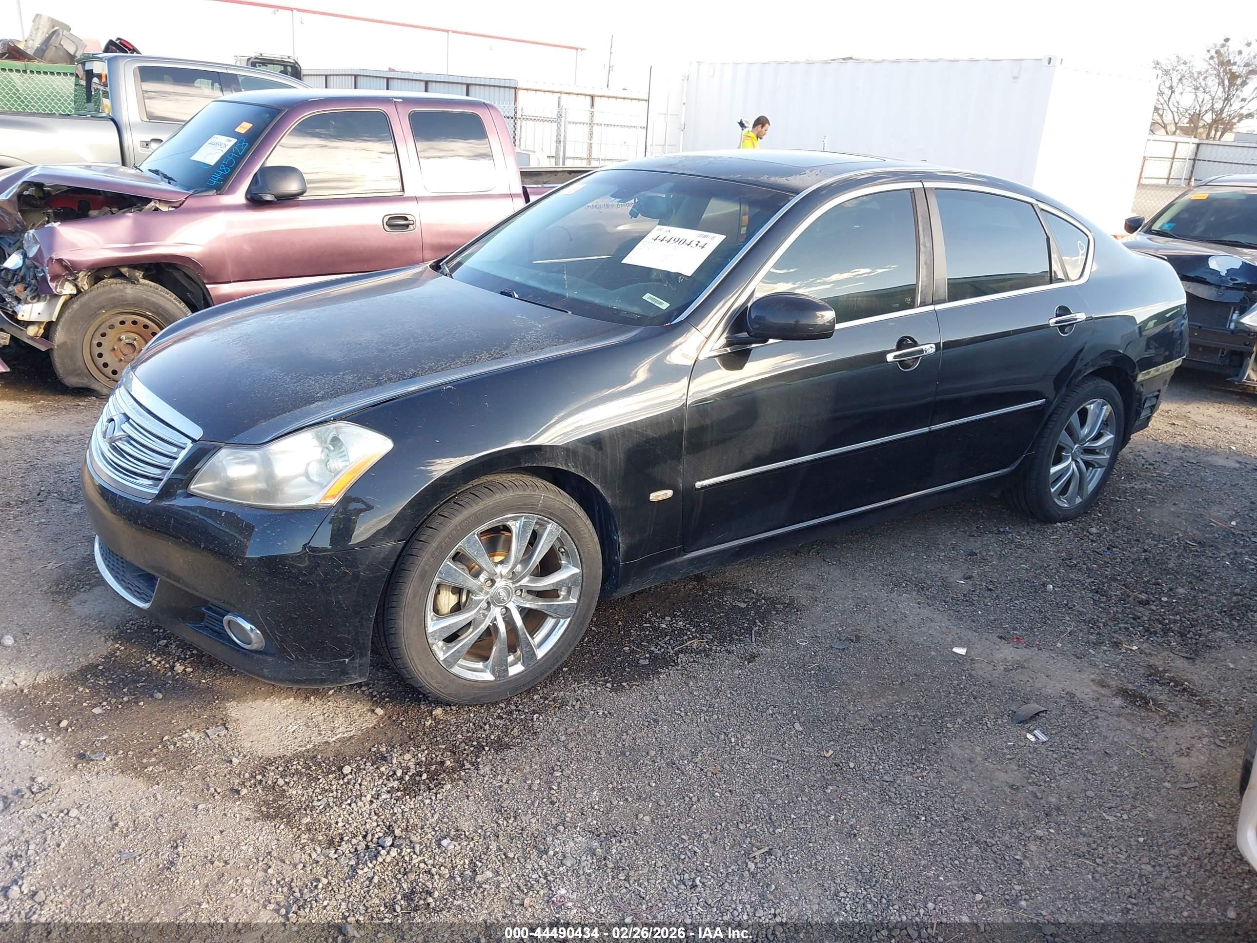 2008 Infiniti M45x   Black vin: JNKBY01F48M550714