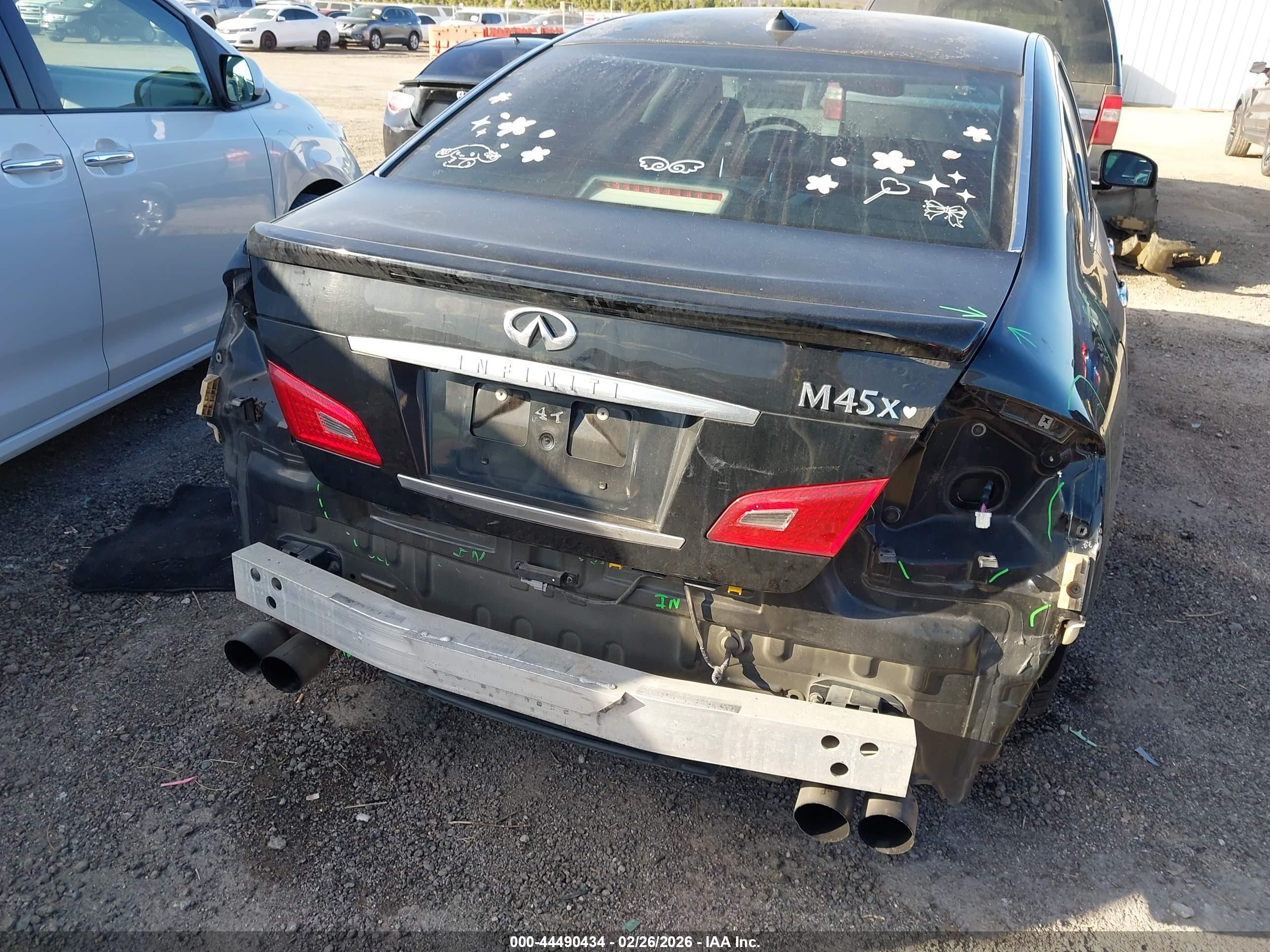 2008 Infiniti M45x   Black vin: JNKBY01F48M550714