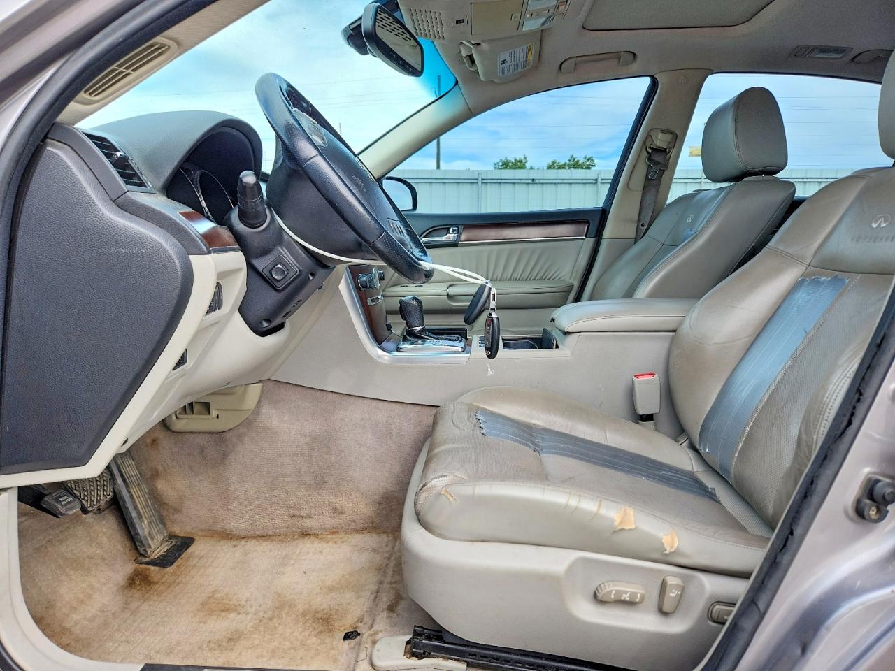 2008 Infiniti M45 X Silver vin: JNKBY01F58M551077