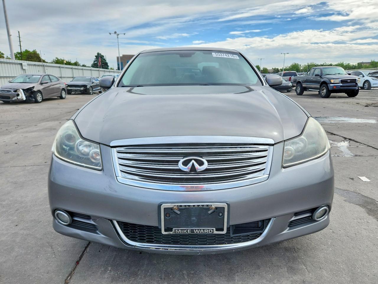 2008 Infiniti M45 X Silver vin: JNKBY01F58M551077