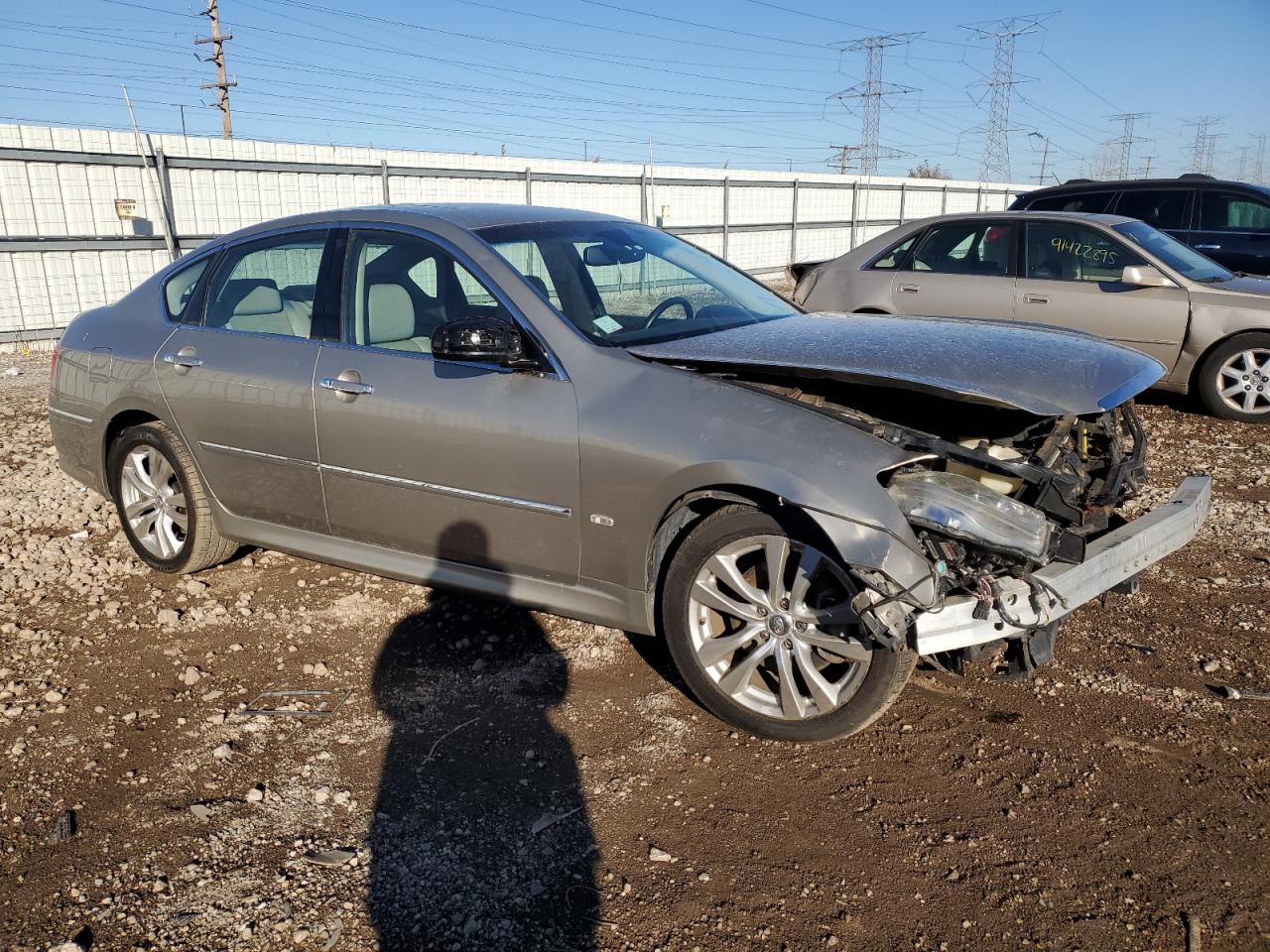 2008 Infiniti M45 Beige vin: JNKBY01F58M551094