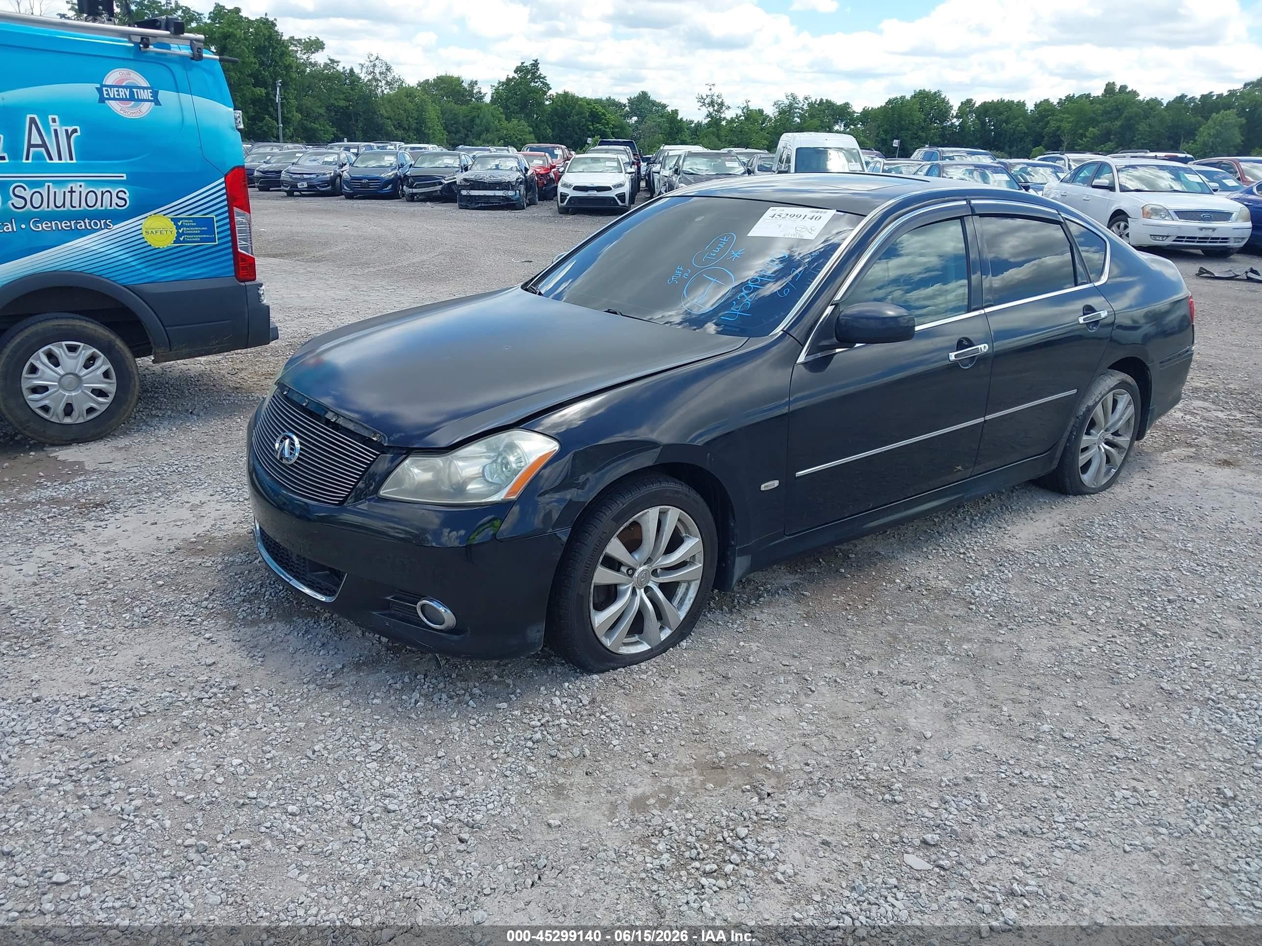 2008 Infiniti M45x   Black vin: JNKBY01F68M550827