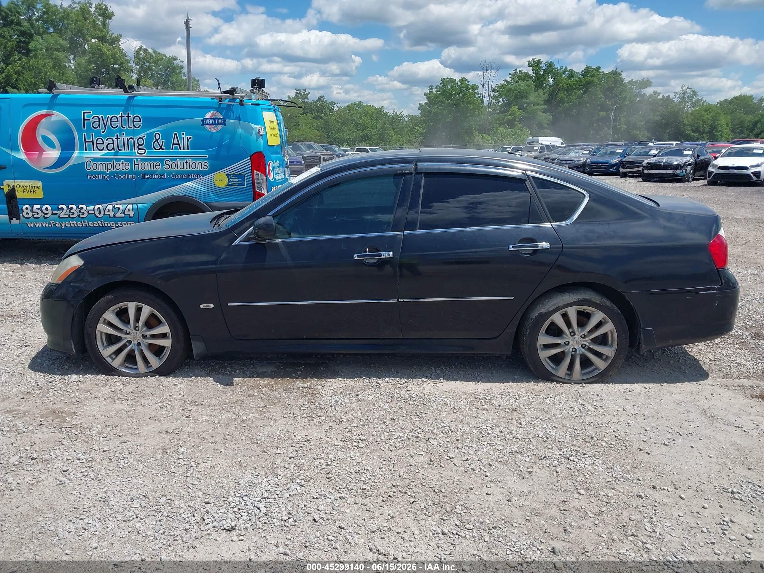 2008 Infiniti M45x   Black vin: JNKBY01F68M550827