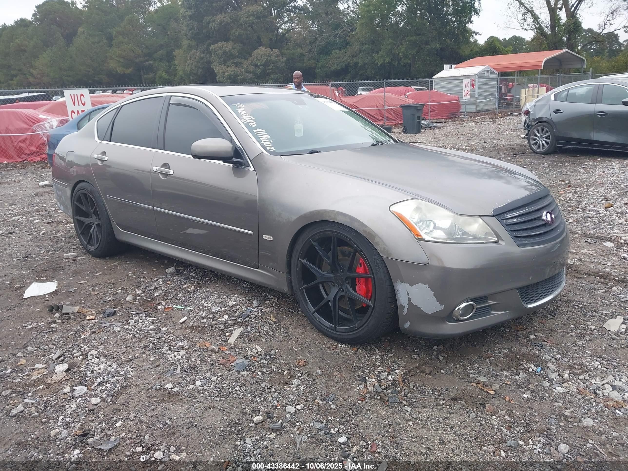 2008 Infiniti M45x   Gray vin: JNKBY01F88M550280