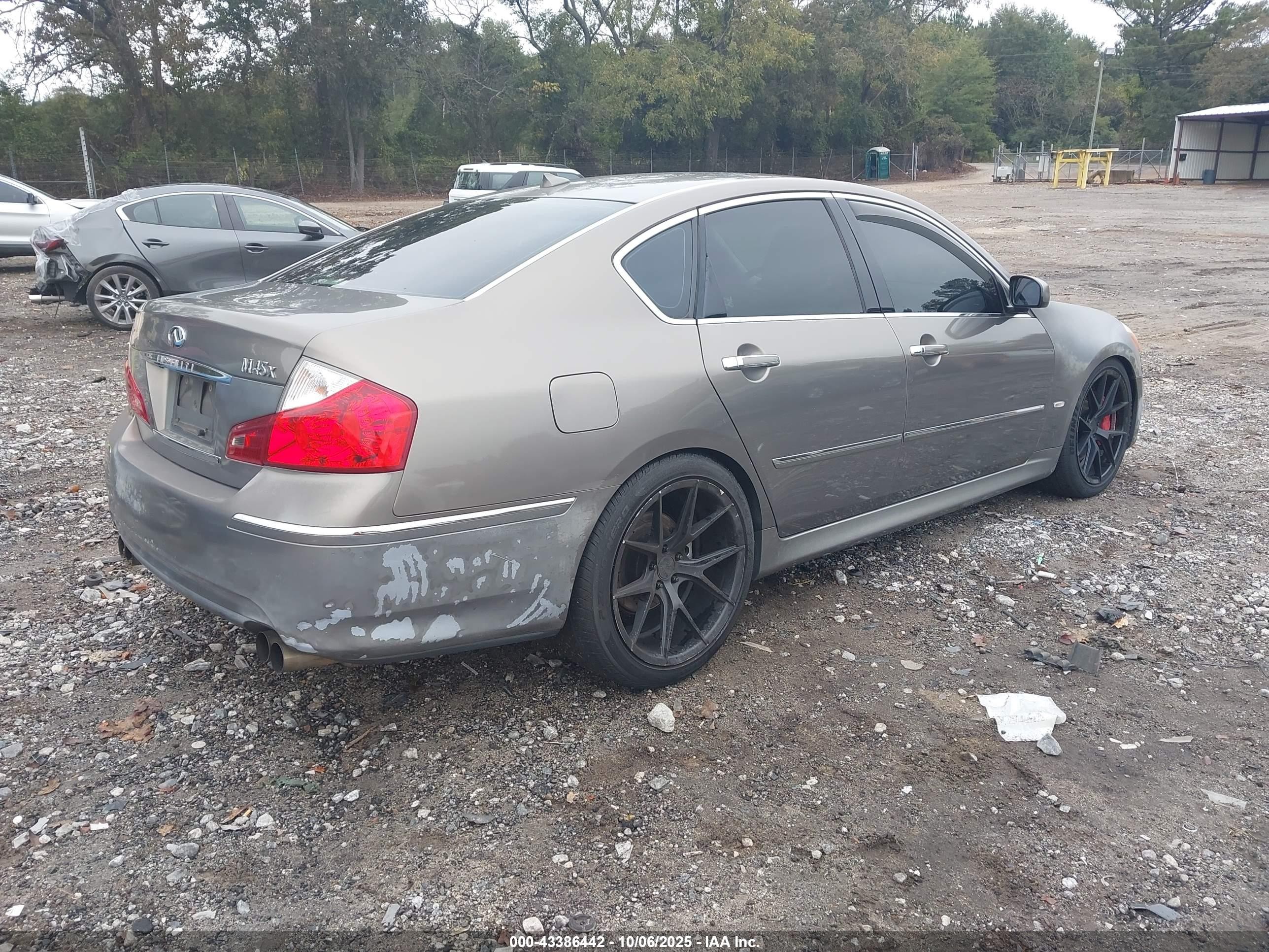 2008 Infiniti M45x   Gray vin: JNKBY01F88M550280