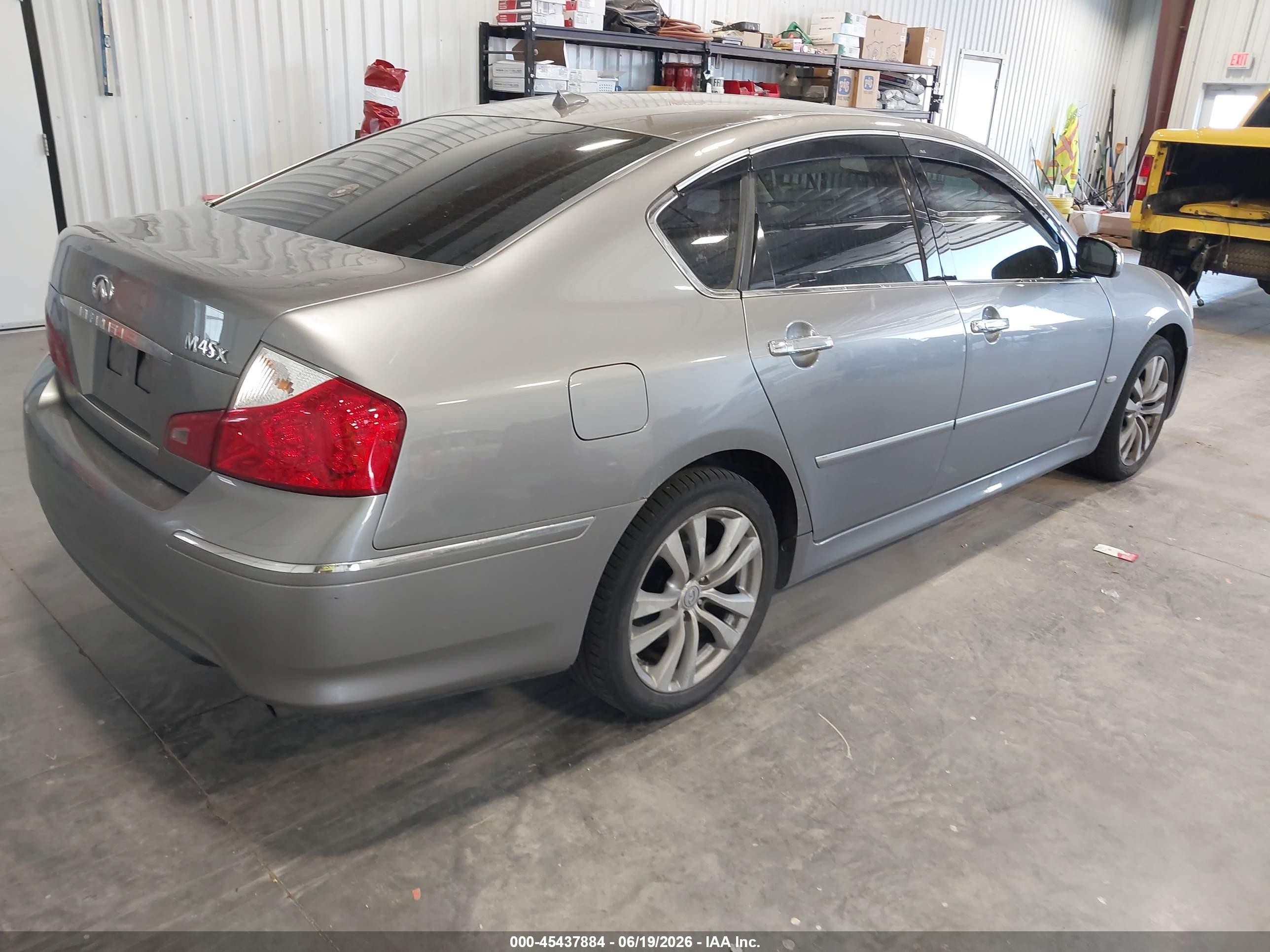 2008 Infiniti M45x   Gray vin: JNKBY01FX8M550698