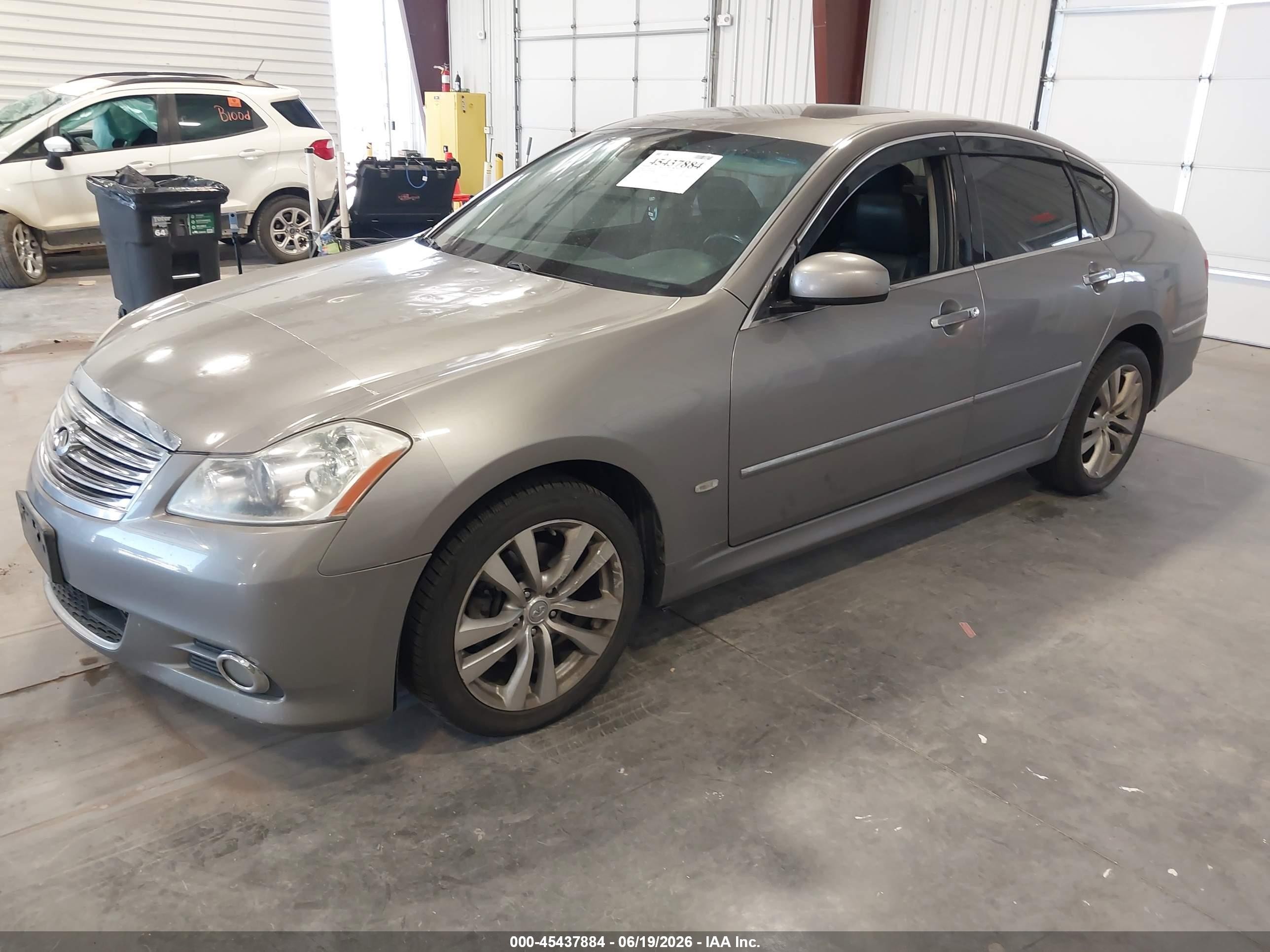 2008 Infiniti M45x   Gray vin: JNKBY01FX8M550698