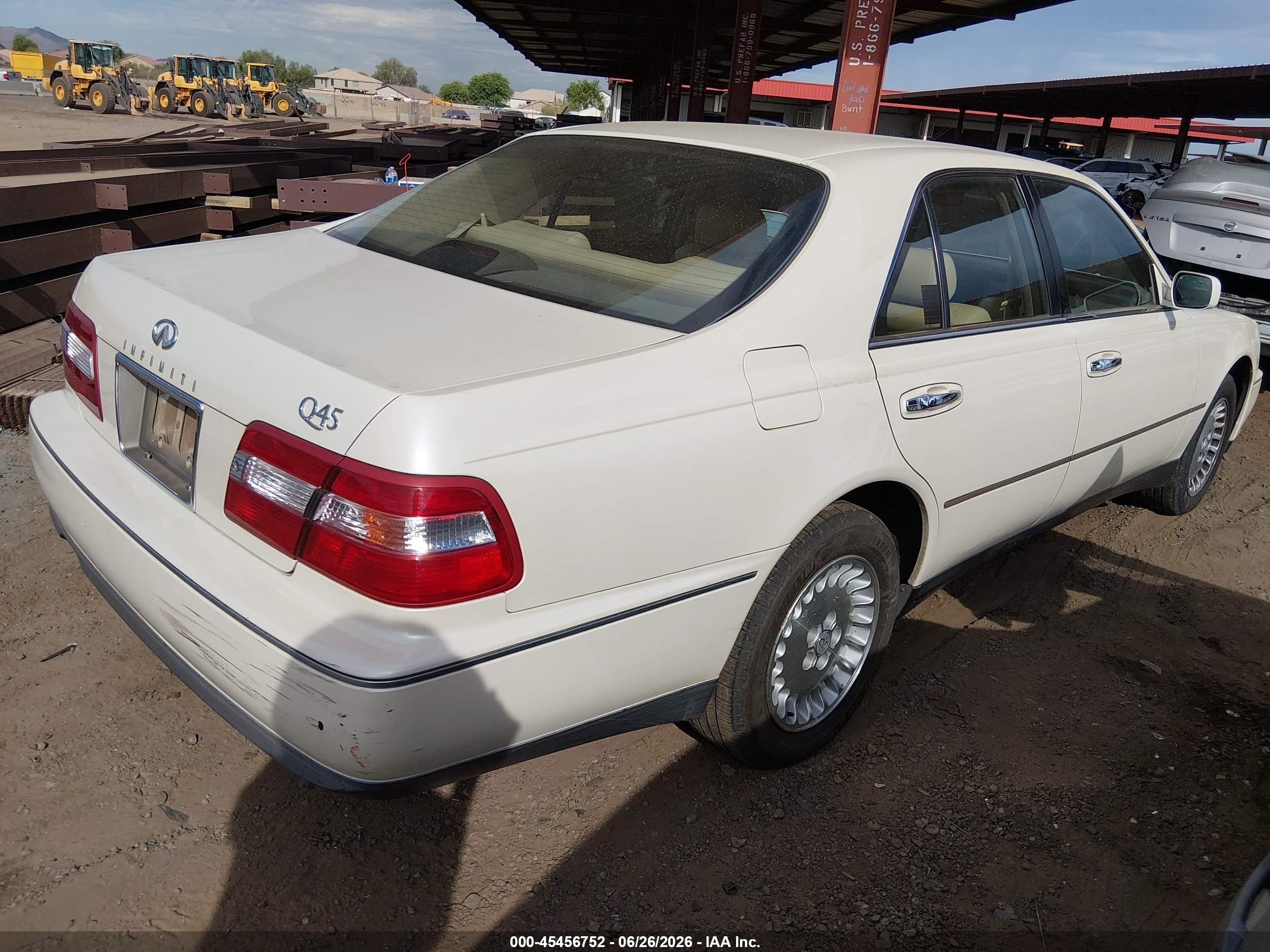 1997 Infiniti Q45 Touring White vin: JNKBY31A4VM300875