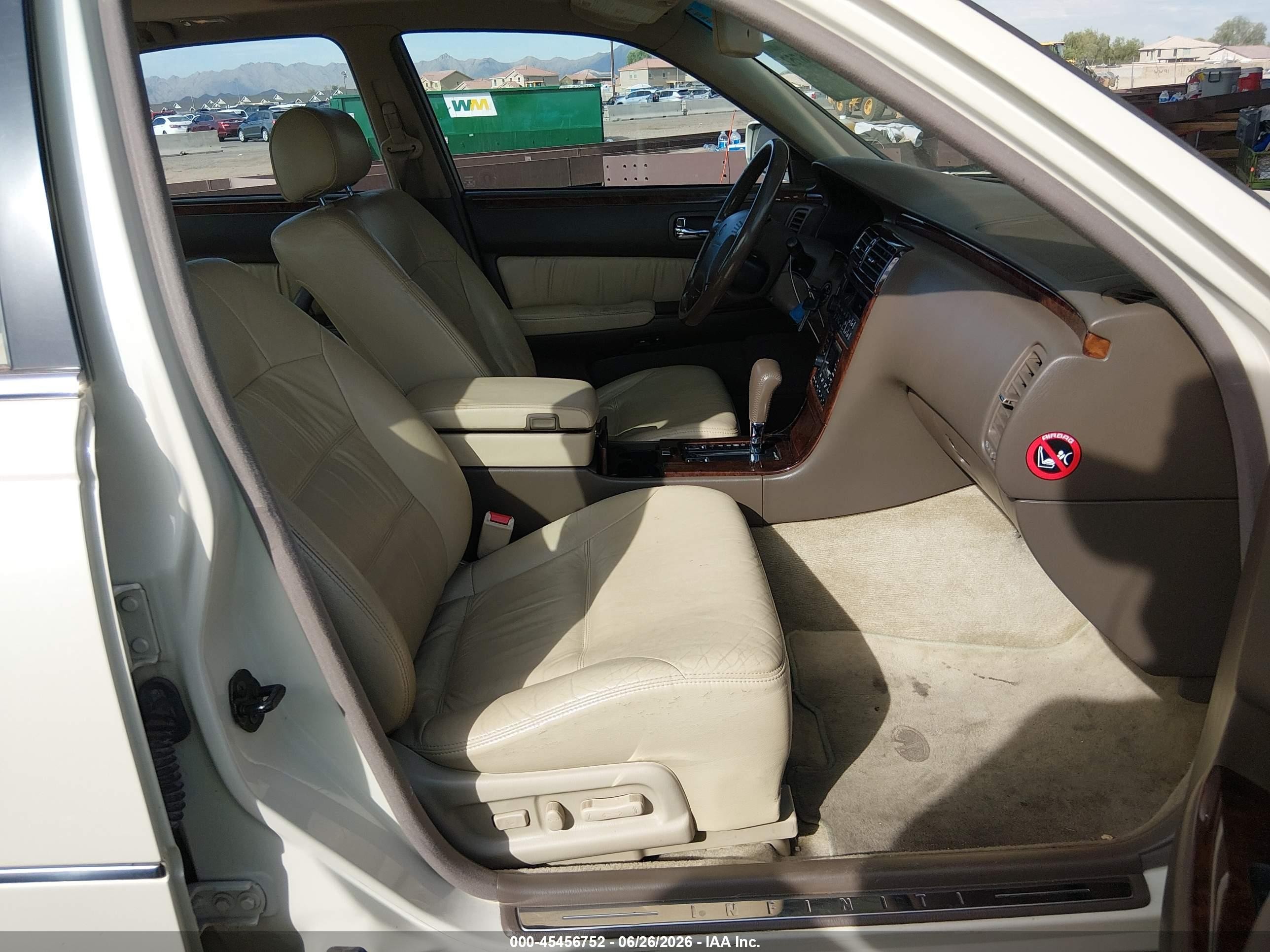 1997 Infiniti Q45 Touring White vin: JNKBY31A4VM300875