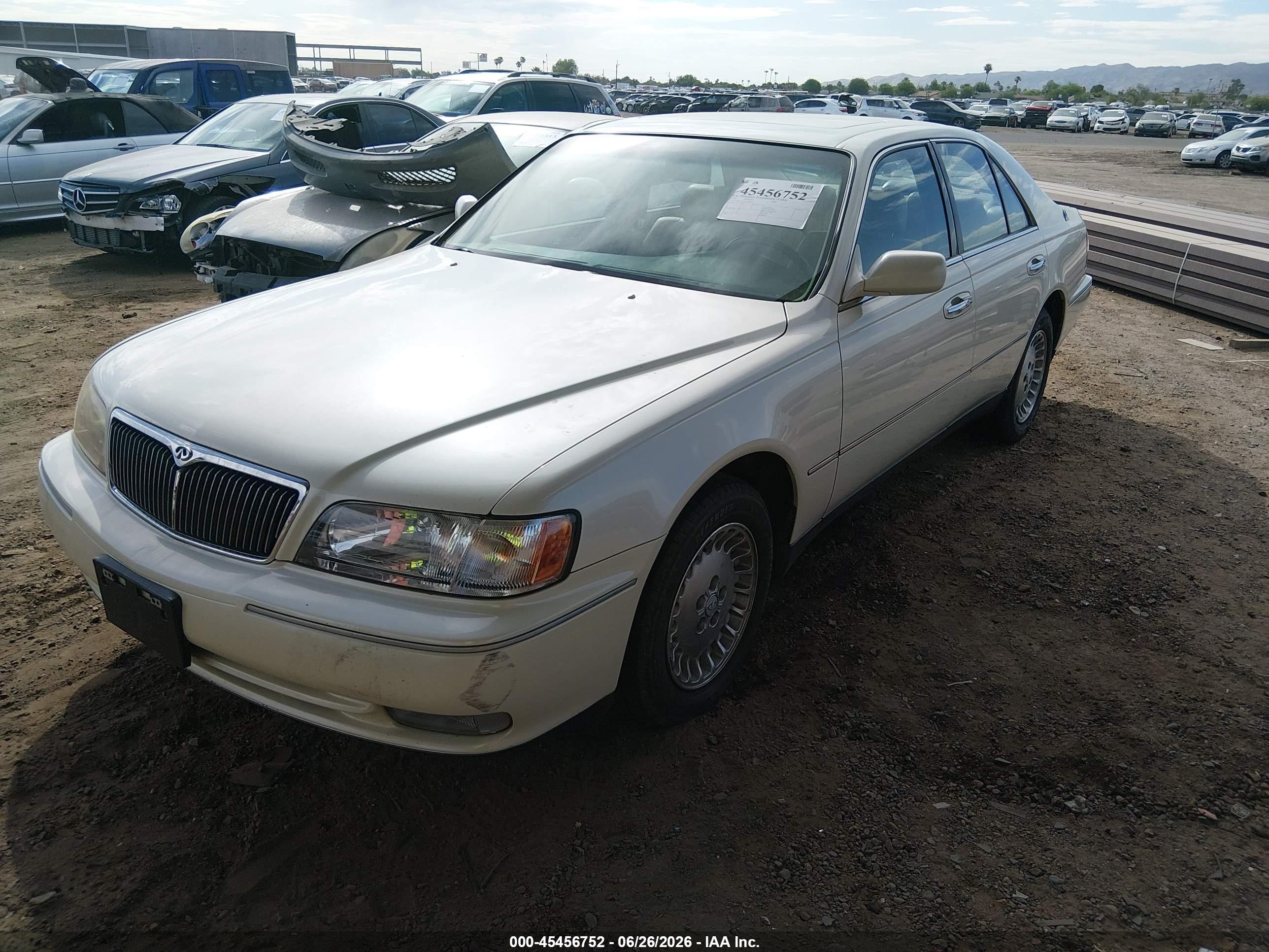 1997 Infiniti Q45 Touring White vin: JNKBY31A4VM300875