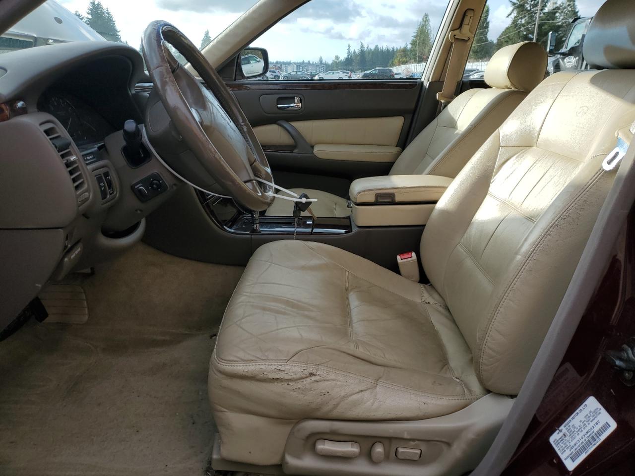 1997 Infiniti Q45 Base Burgundy vin: JNKBY31D3VM002182