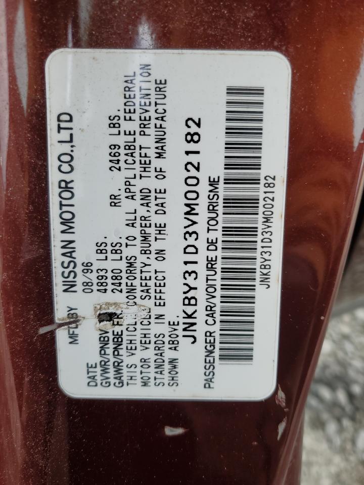 1997 Infiniti Q45 Base Burgundy vin: JNKBY31D3VM002182