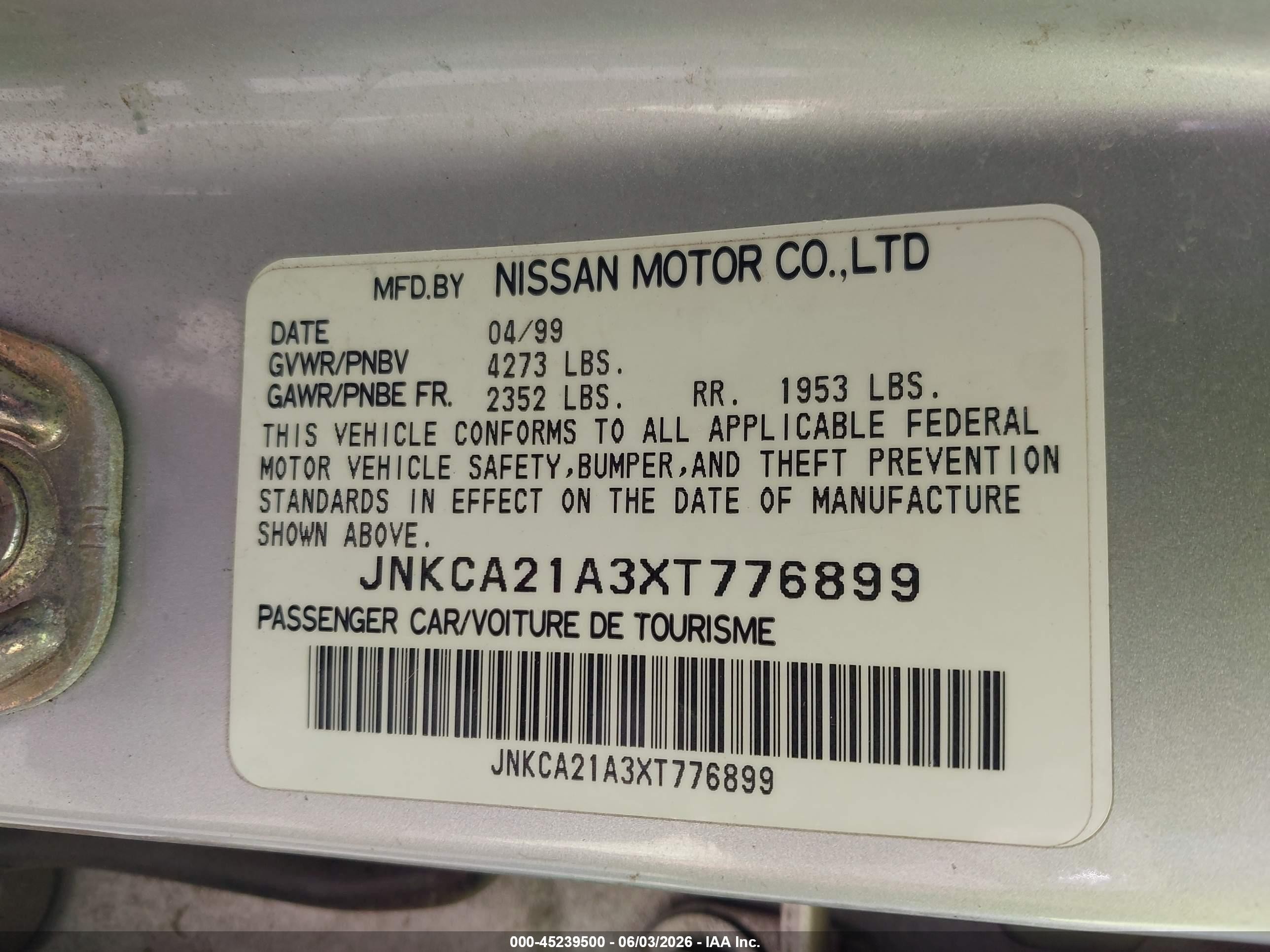 1999 Infiniti I30 Limited/standard/touring Silver vin: JNKCA21A3XT776899