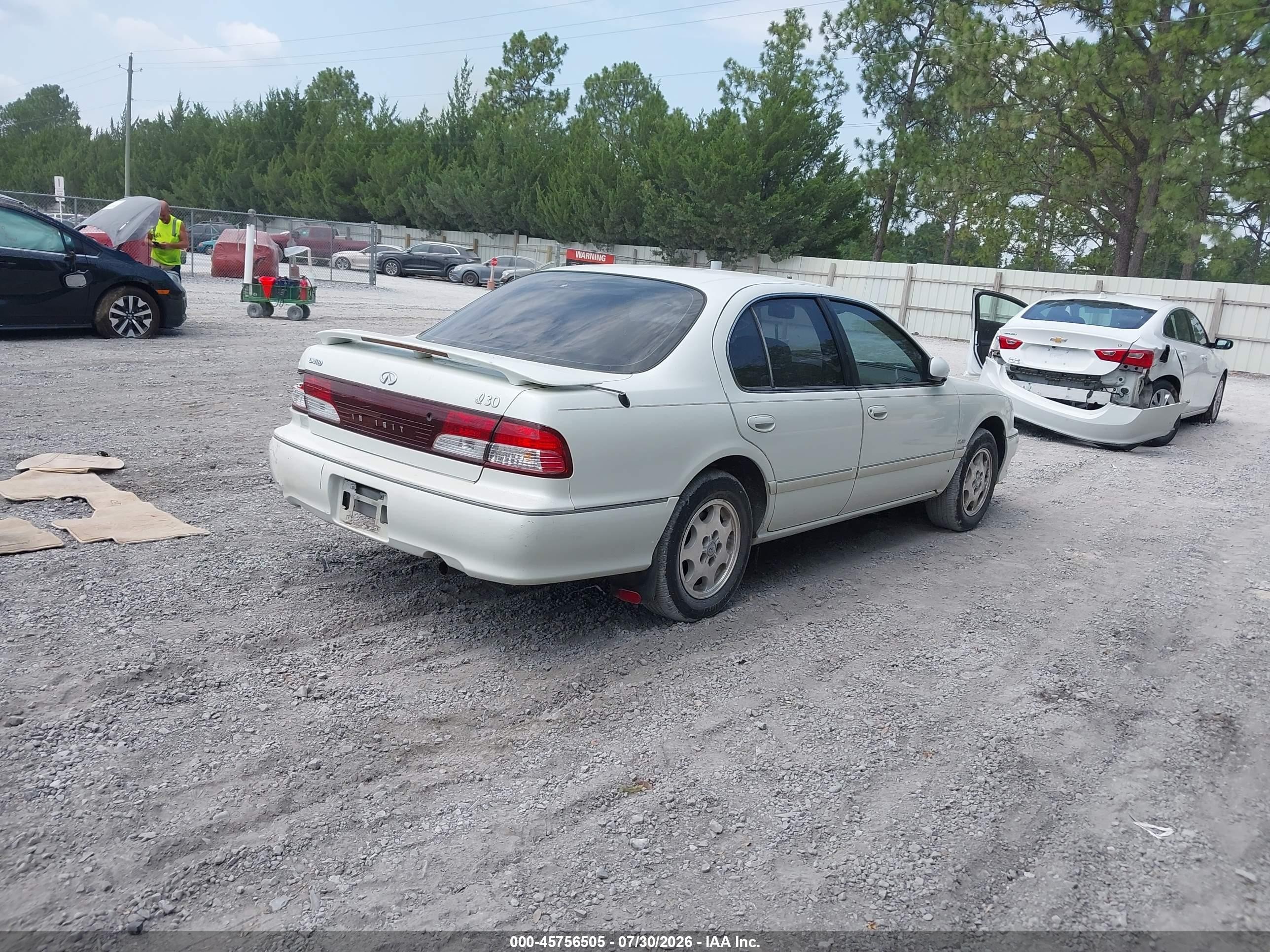 1999 Infiniti I30 Limited/standard/touring Белый vin: JNKCA21A7XT775898
