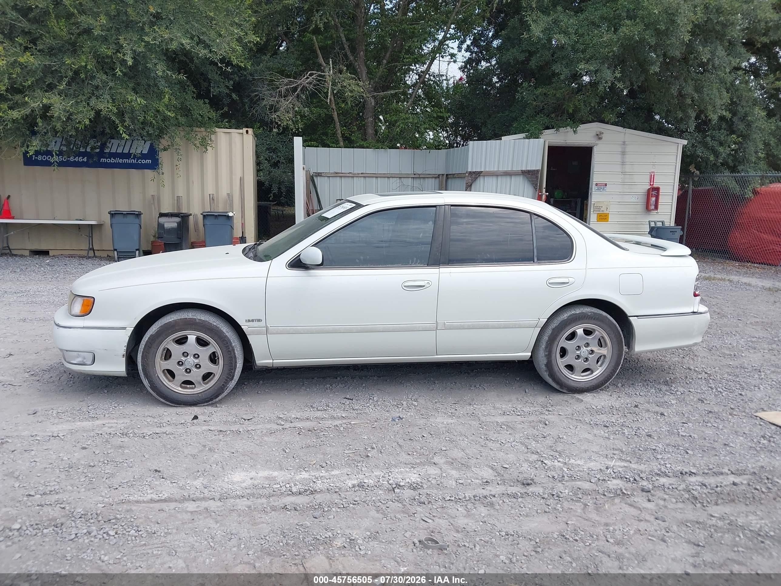 1999 Infiniti I30 Limited/standard/touring Белый vin: JNKCA21A7XT775898