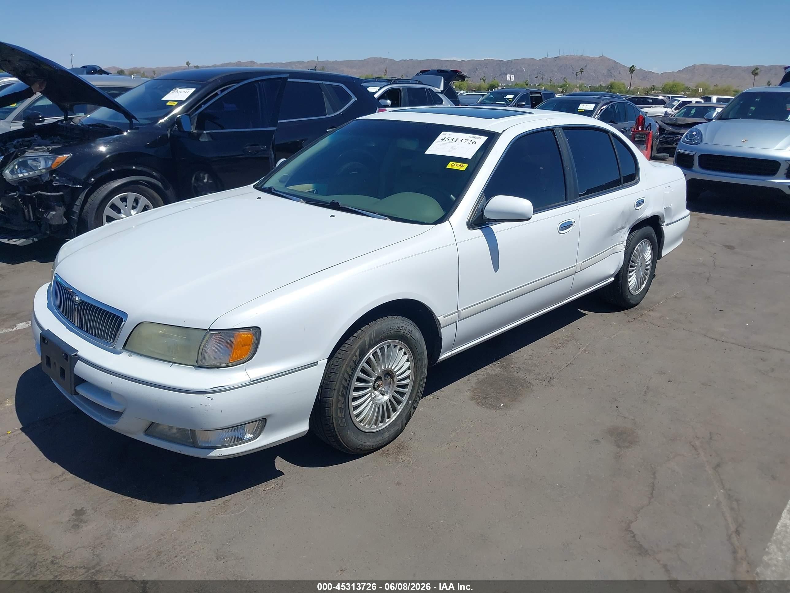 1997 Infiniti I30 Touring White vin: JNKCA21D7VT402271