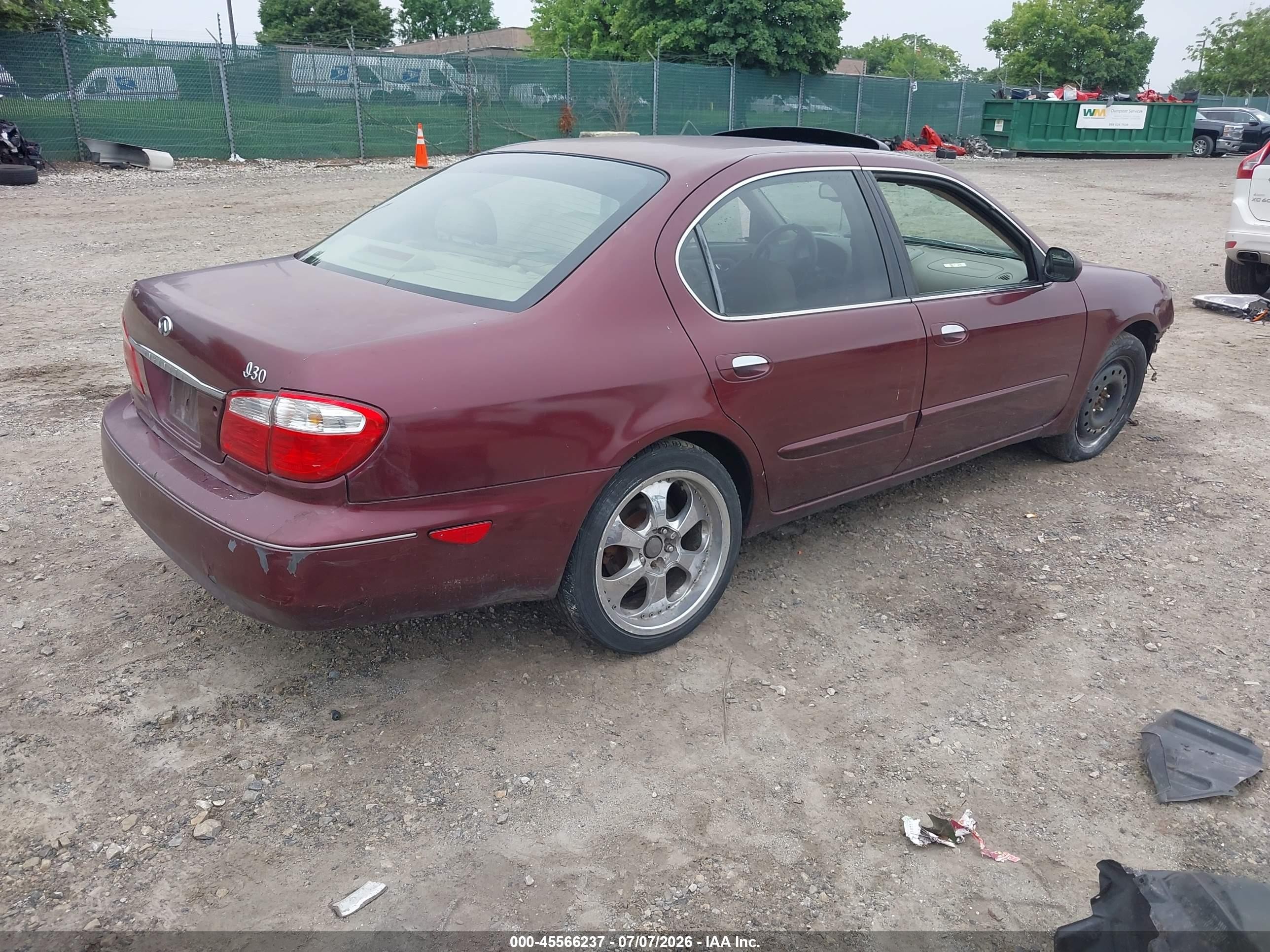 2000 Infiniti I30 Luxury/touring Burgundy vin: JNKCA31AXYT121839