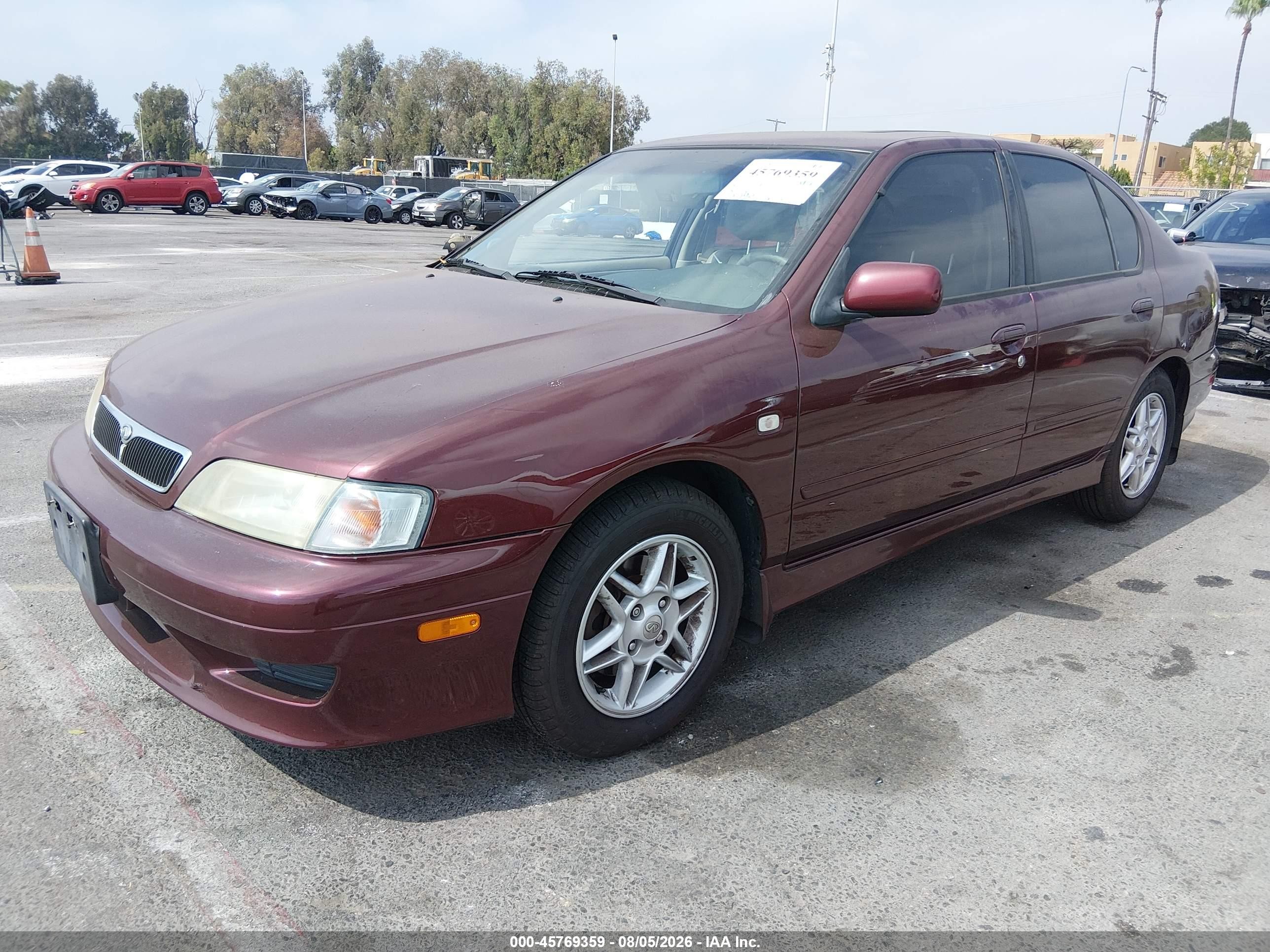 2002 Infiniti G20 Luxury Бордовый vin: JNKCP11A42T511541