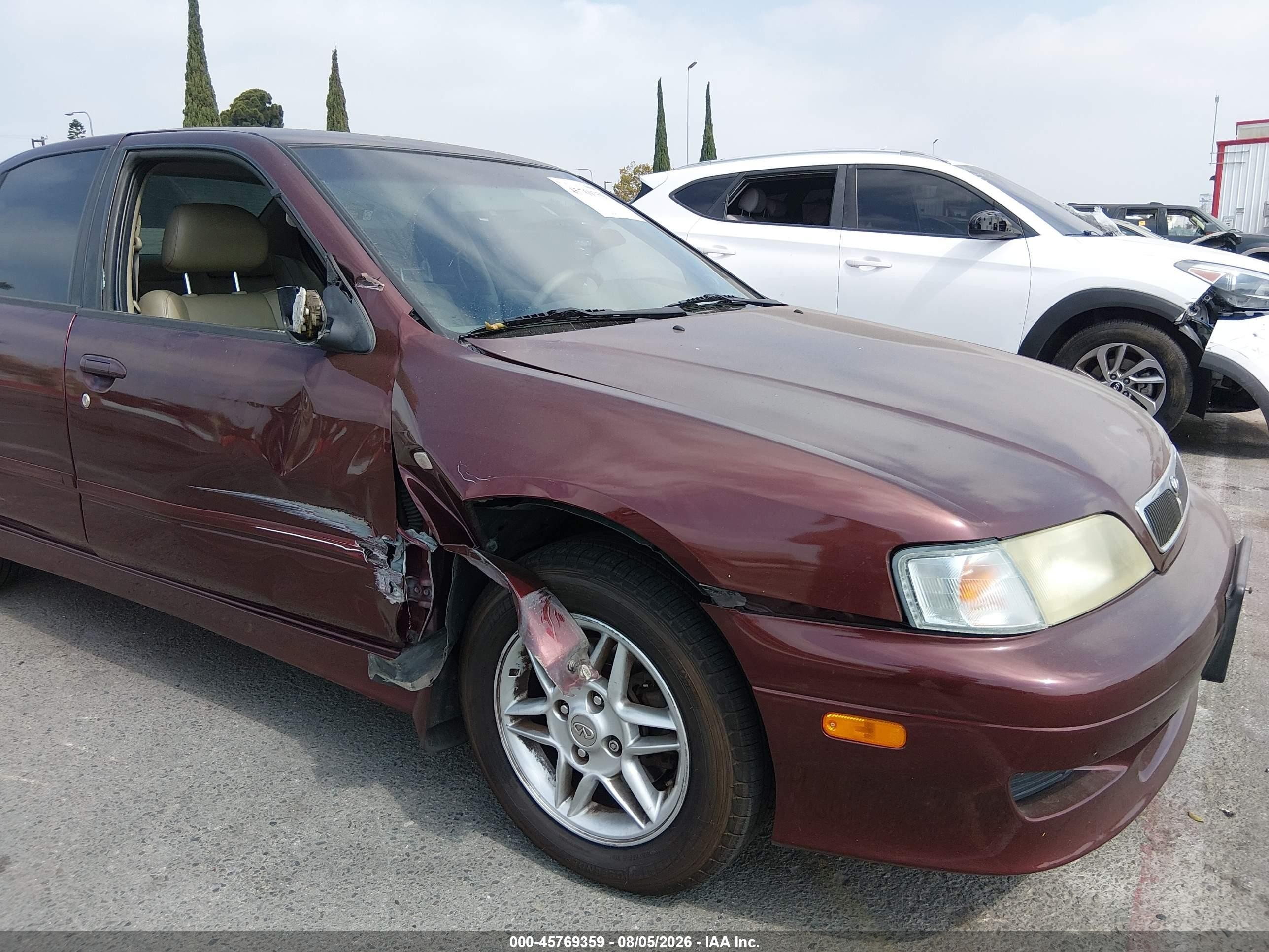 2002 Infiniti G20 Luxury Бордовый vin: JNKCP11A42T511541