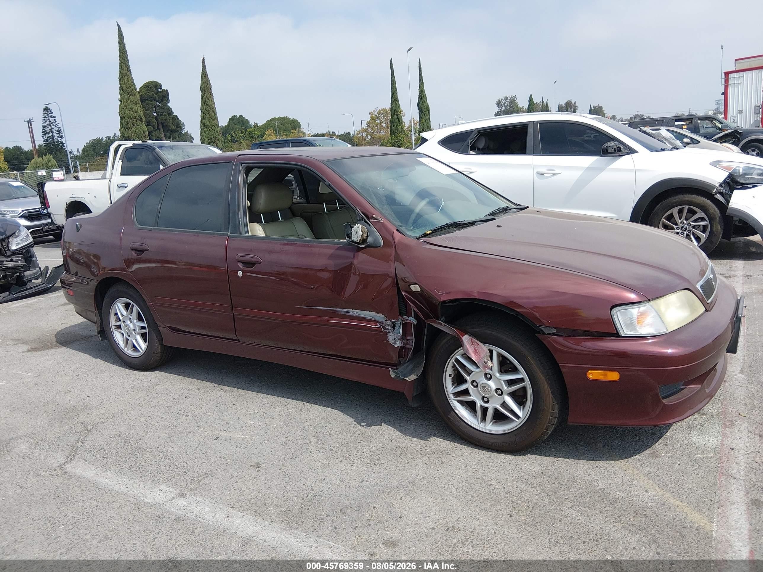 2002 Infiniti G20 Luxury Бордовый vin: JNKCP11A42T511541