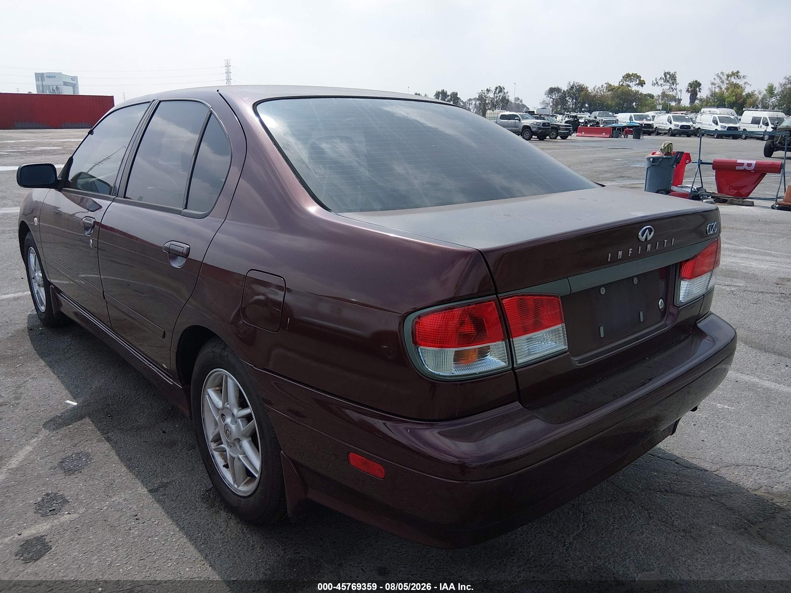2002 Infiniti G20 Luxury Бордовый vin: JNKCP11A42T511541