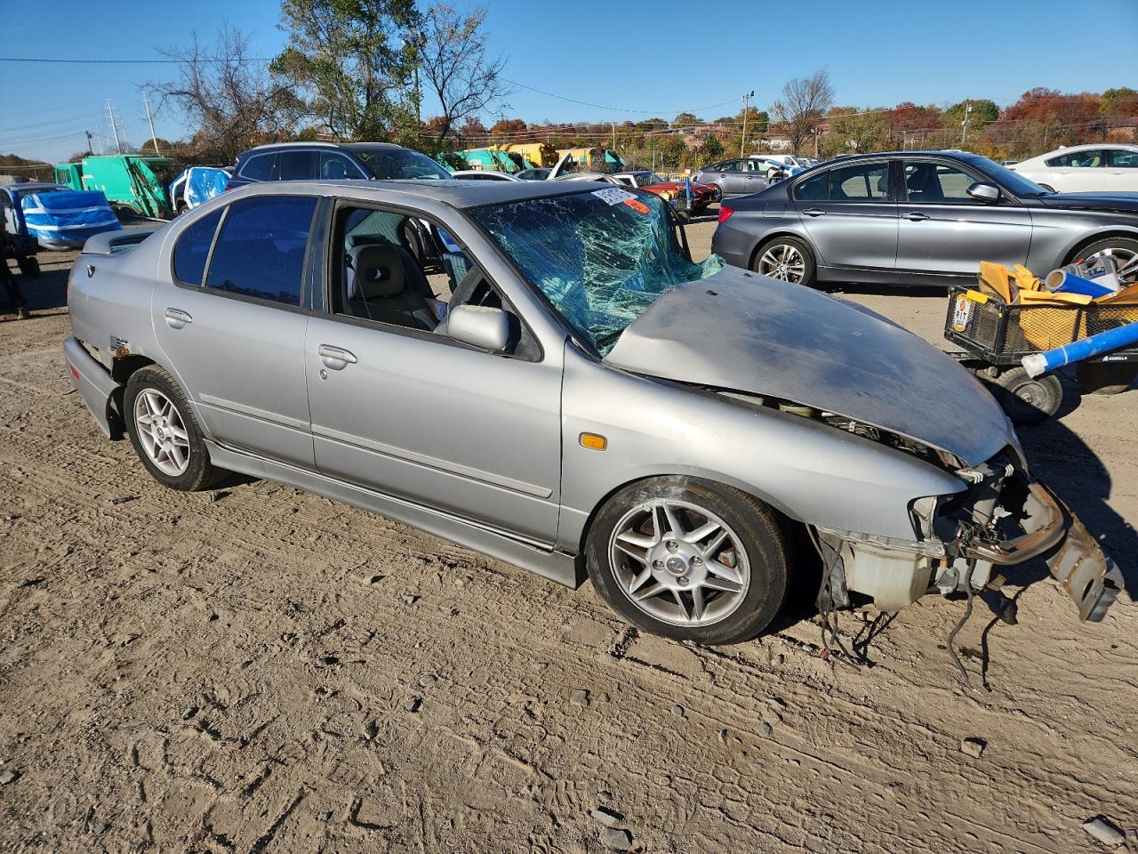 1999 Infiniti G20 Серебряный vin: JNKCP11A4XT021110