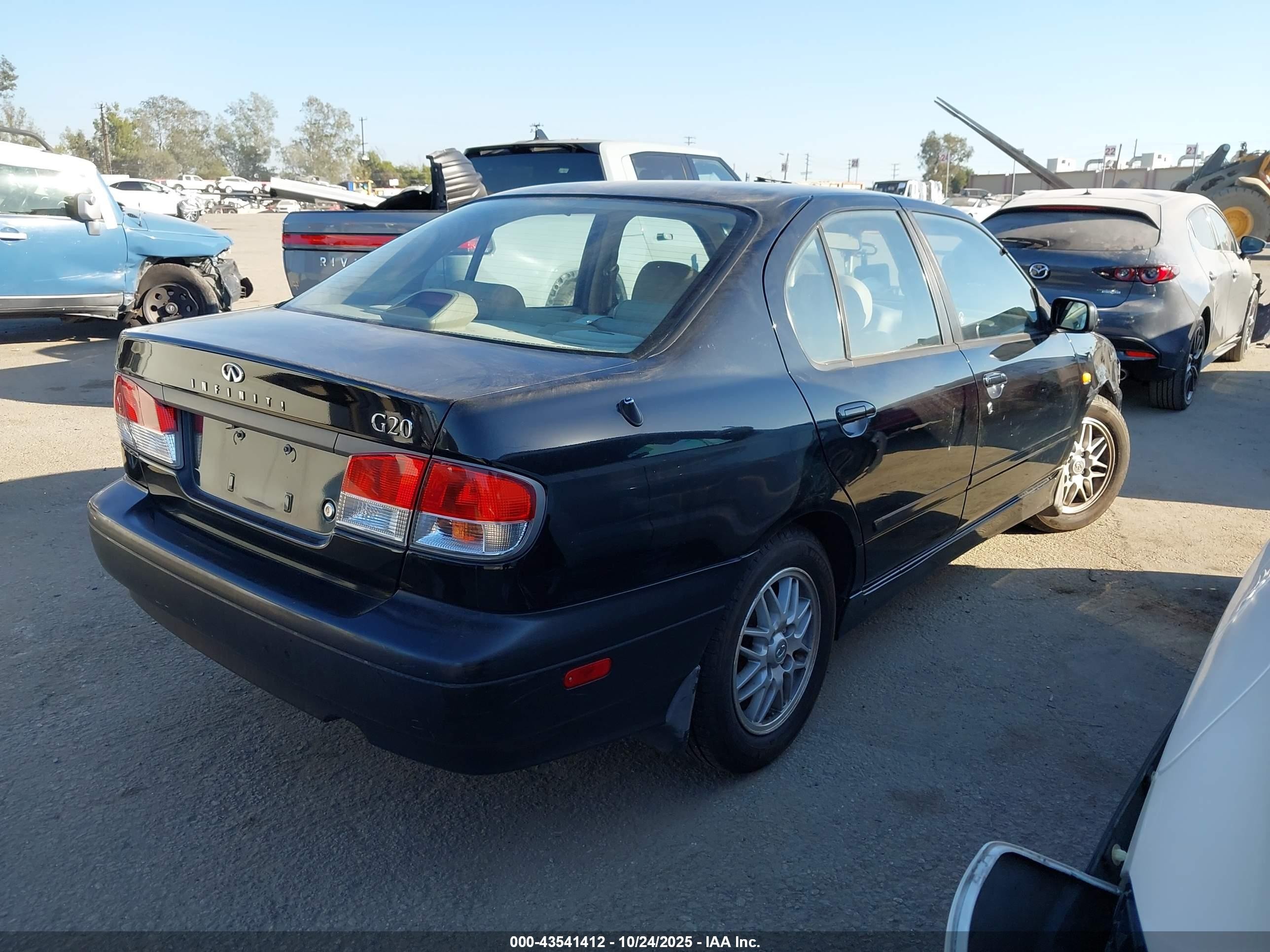 1999 Infiniti G20 Standard/touring Black vin: JNKCP11A8XT019974