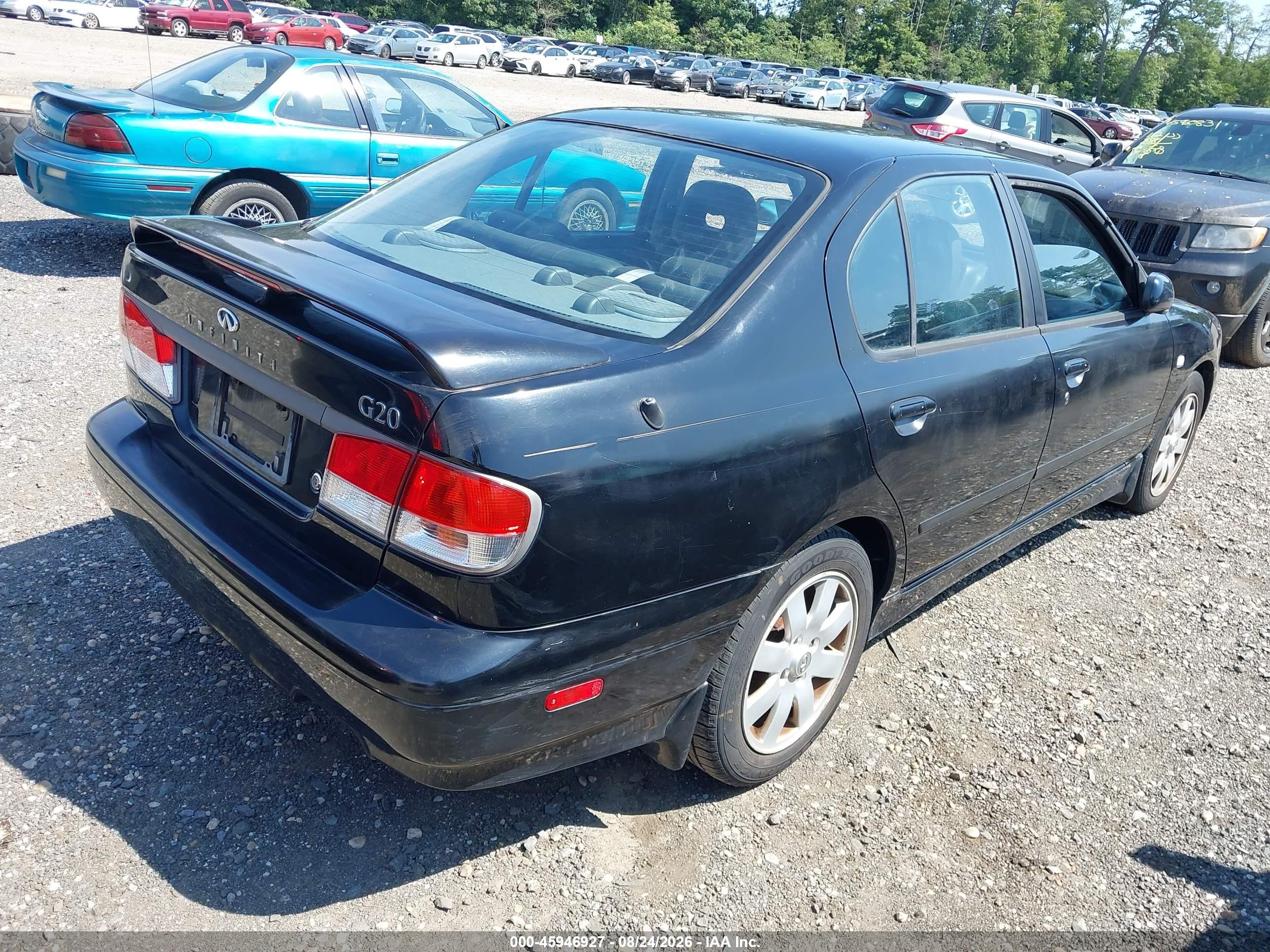 2002 Infiniti G20 Luxury Черный vin: JNKCP11AX2T504769