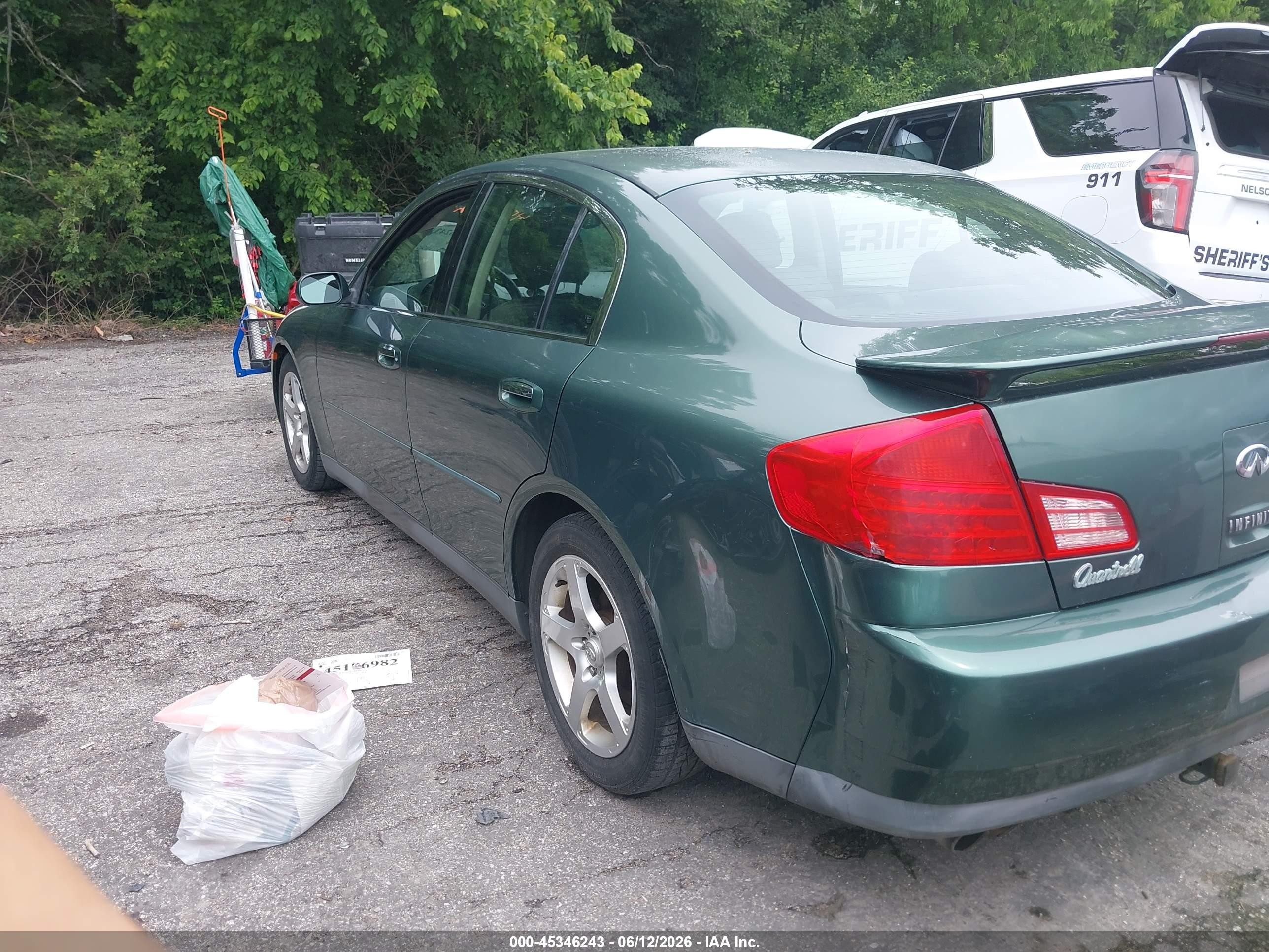 2003 Infiniti G35 Luxury Leather Green vin: JNKCV51E03M010190
