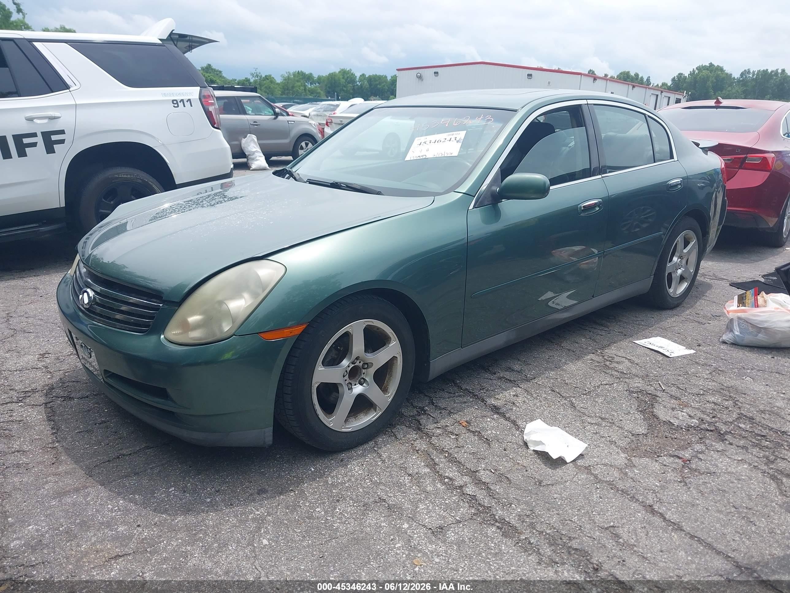 2003 Infiniti G35 Luxury Leather Green vin: JNKCV51E03M010190