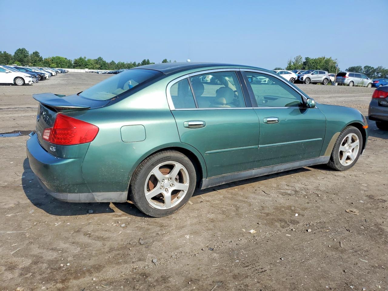 2003 Infiniti G35 Base Green vin: JNKCV51E03M300929