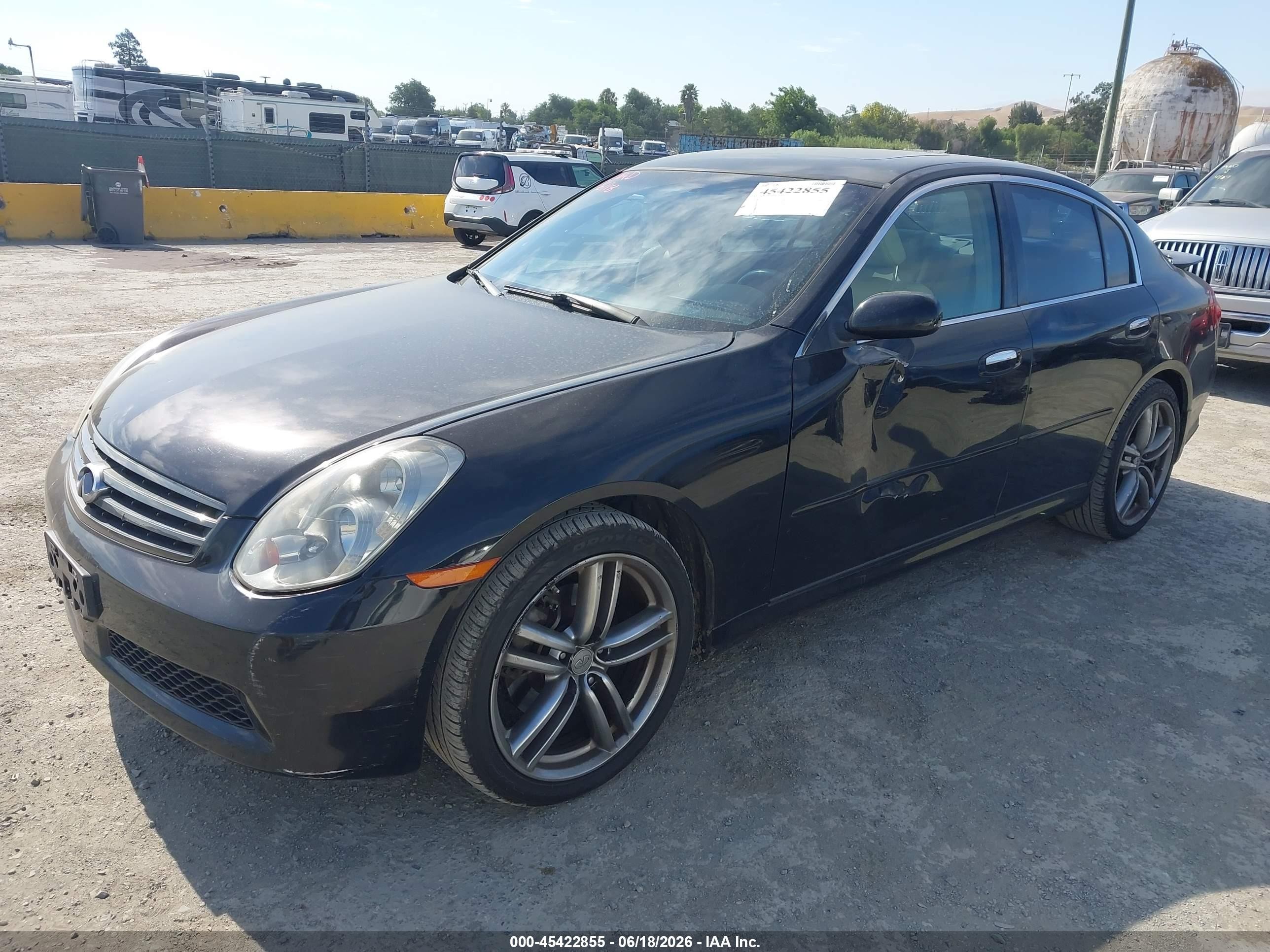 2006 Infiniti G35   Black vin: JNKCV51E06M520270