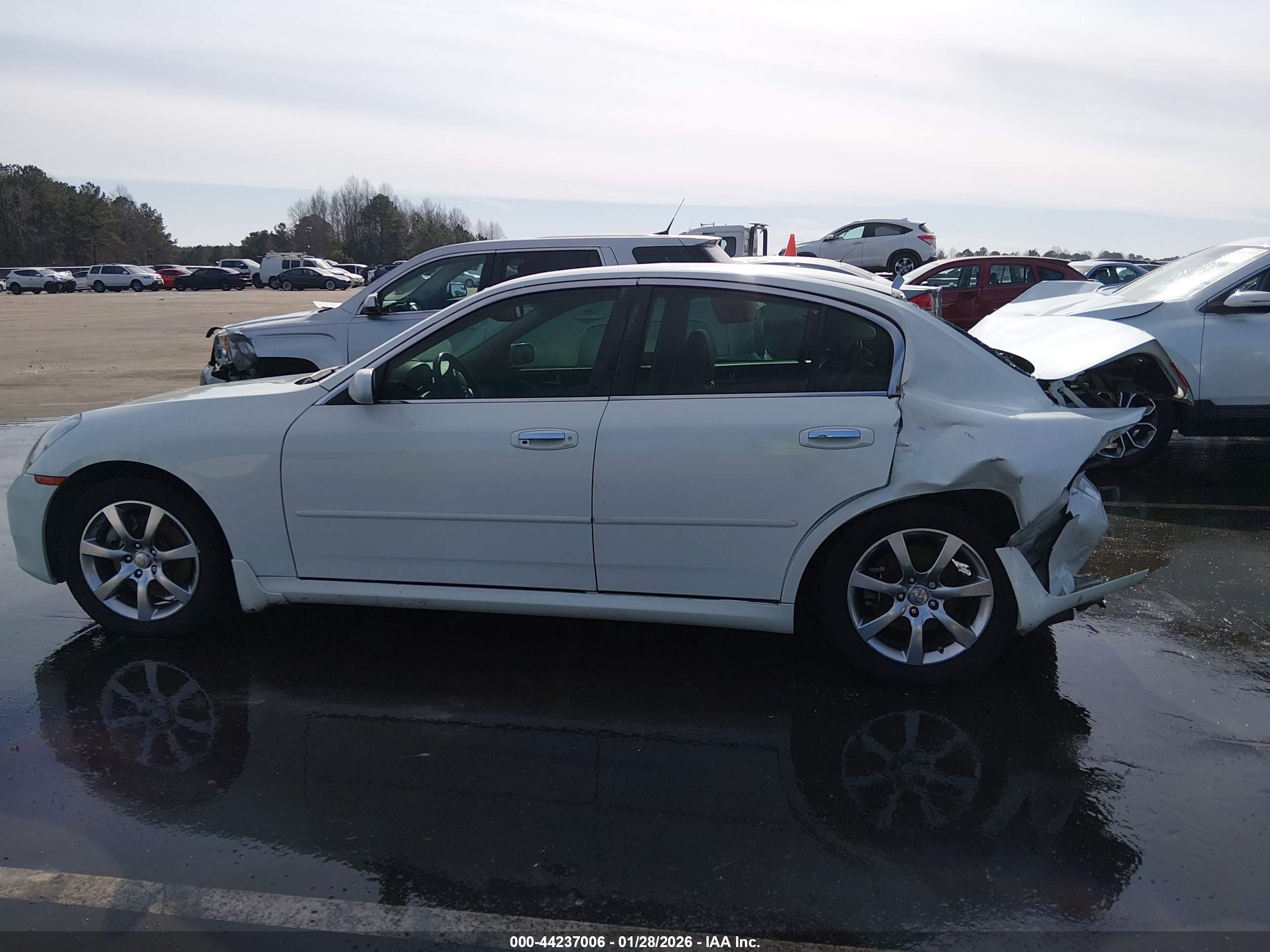 2005 Infiniti G35   White vin: JNKCV51E15M212717