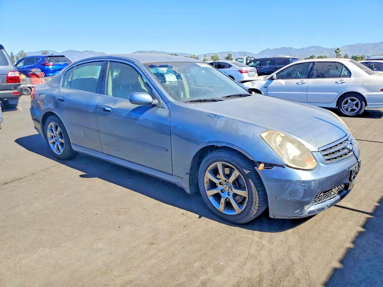 2005 Infiniti G35 Base Blue vin: JNKCV51E15M218808
