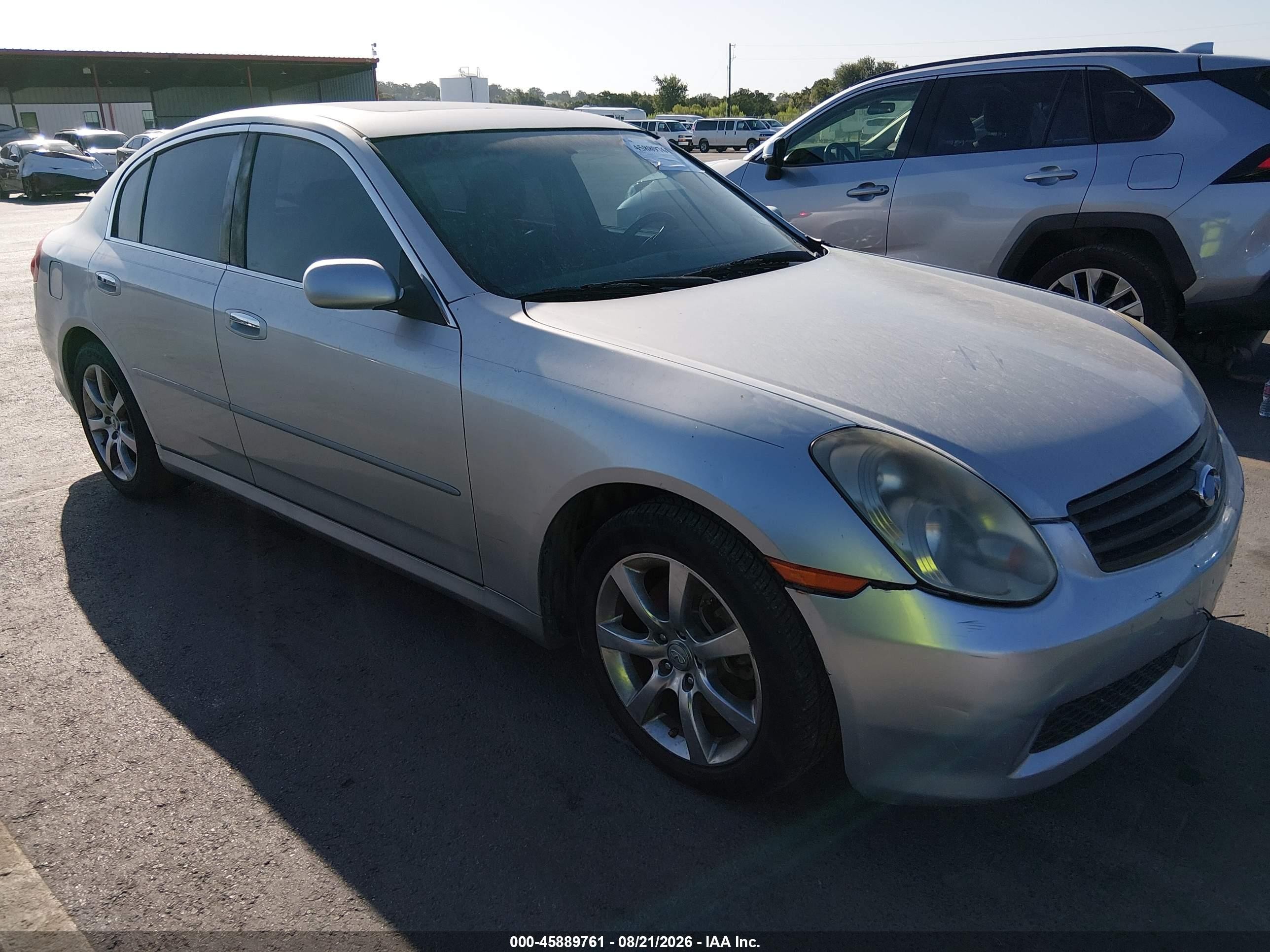 2005 Infiniti G35   Silver vin: JNKCV51E15M224608