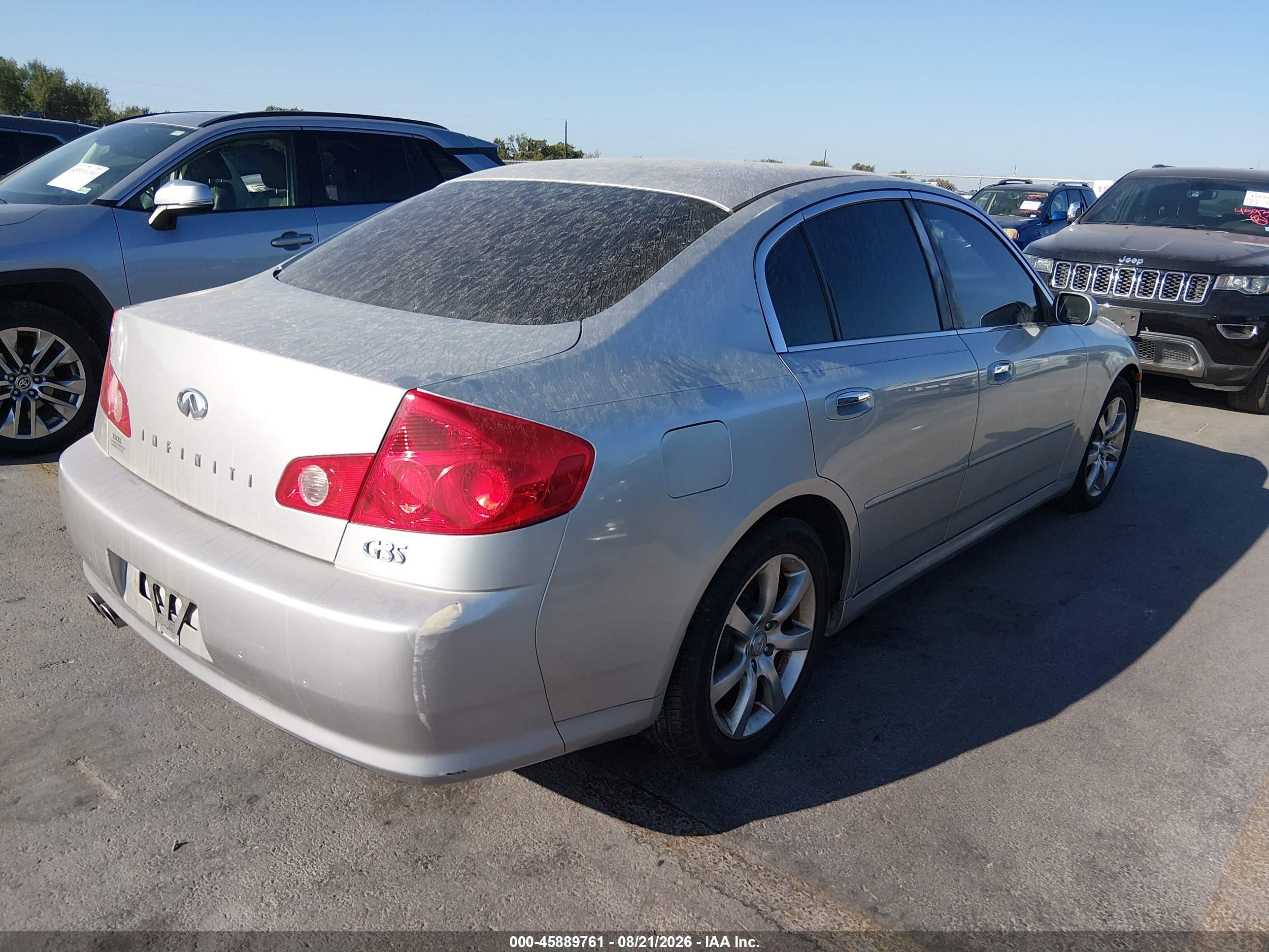 2005 Infiniti G35   Серебряный vin: JNKCV51E15M224608