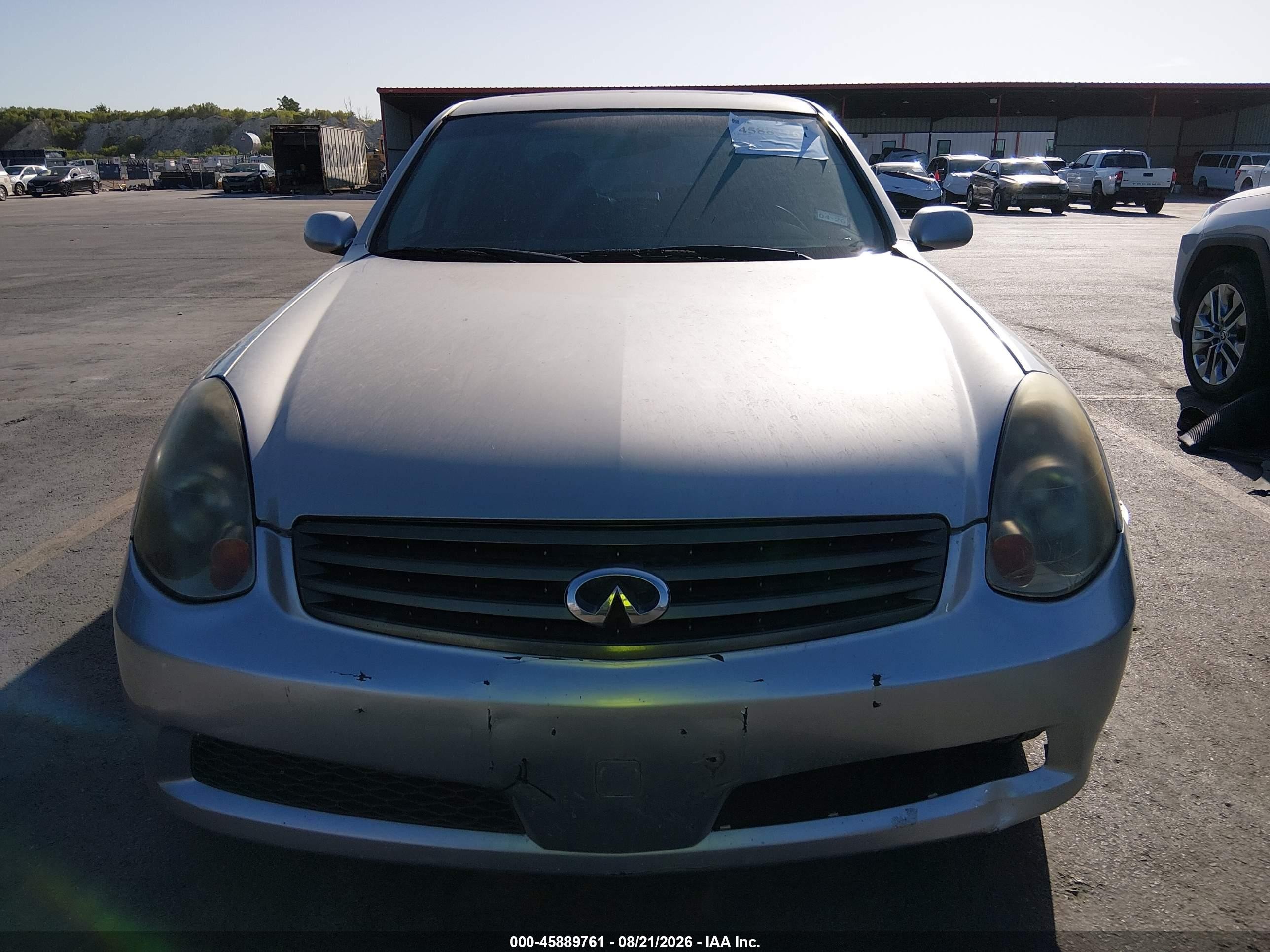2005 Infiniti G35   Серебряный vin: JNKCV51E15M224608