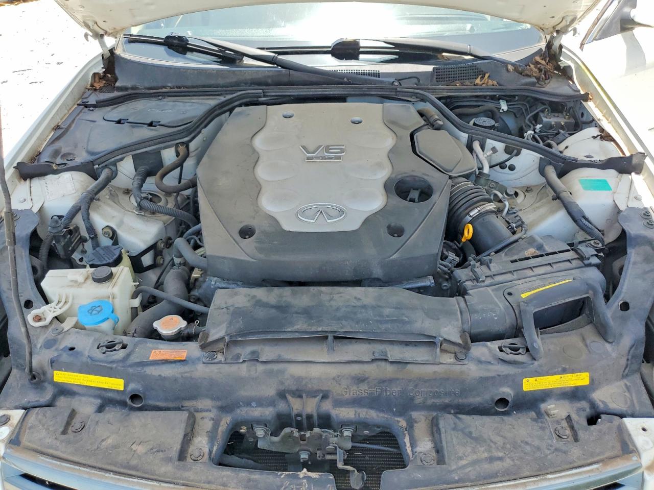 2006 Infiniti G35 Base White vin: JNKCV51E16M511691