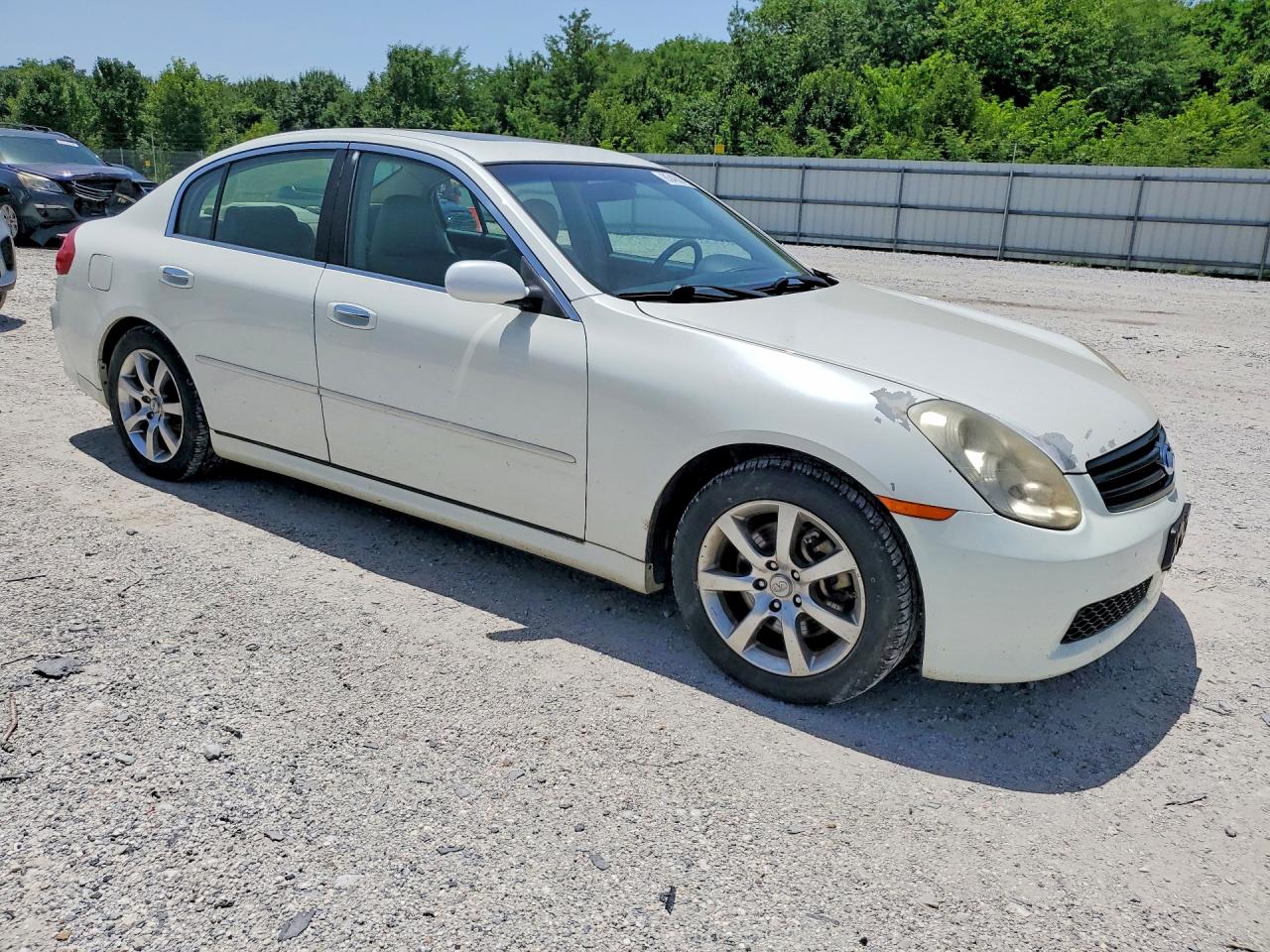2006 Infiniti G35 Base White vin: JNKCV51E16M511691