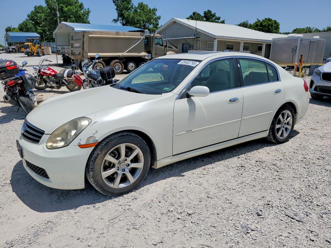 2006 Infiniti G35 Base White vin: JNKCV51E16M511691