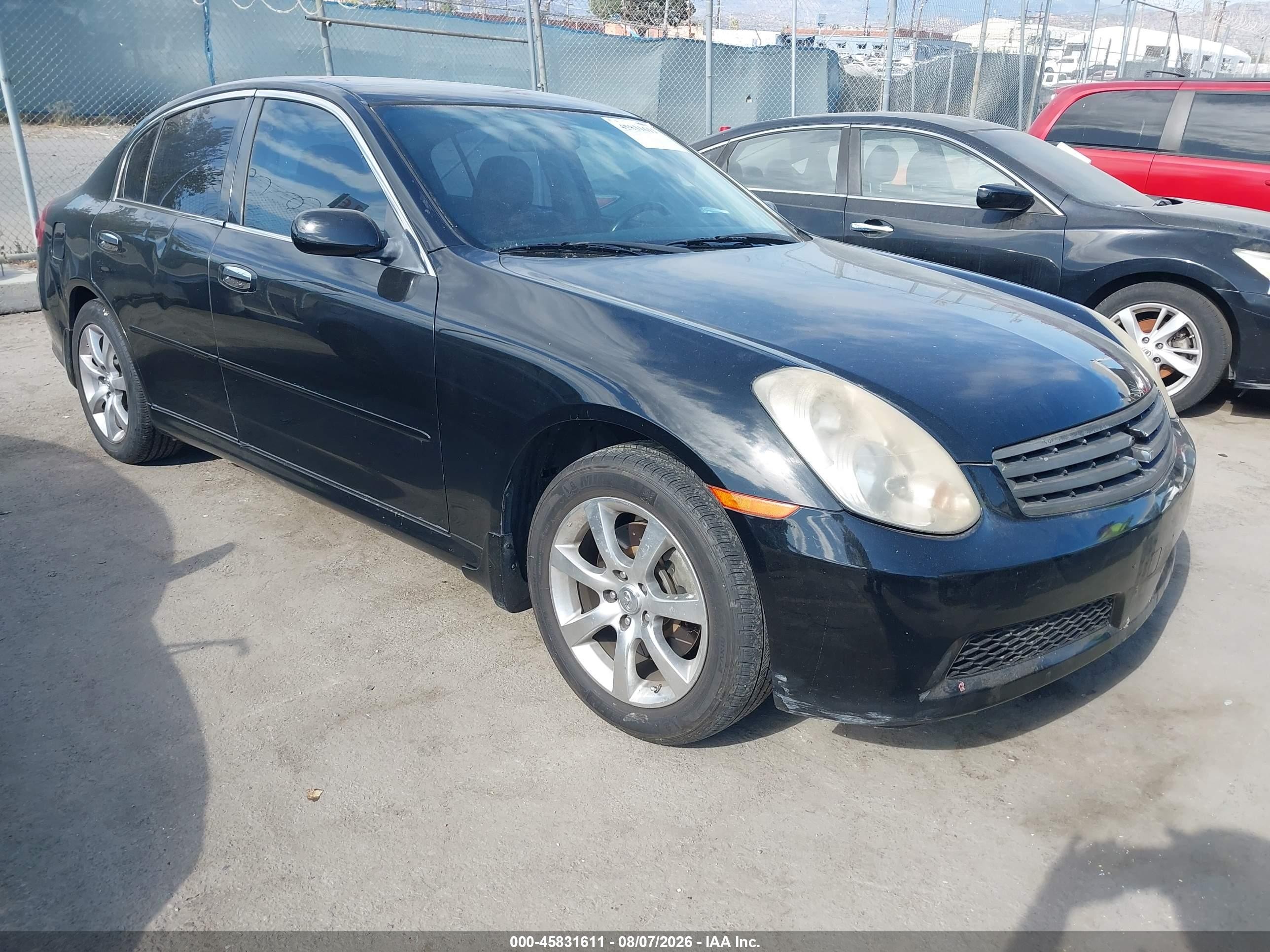 2006 Infiniti G35   Black vin: JNKCV51E16M519838