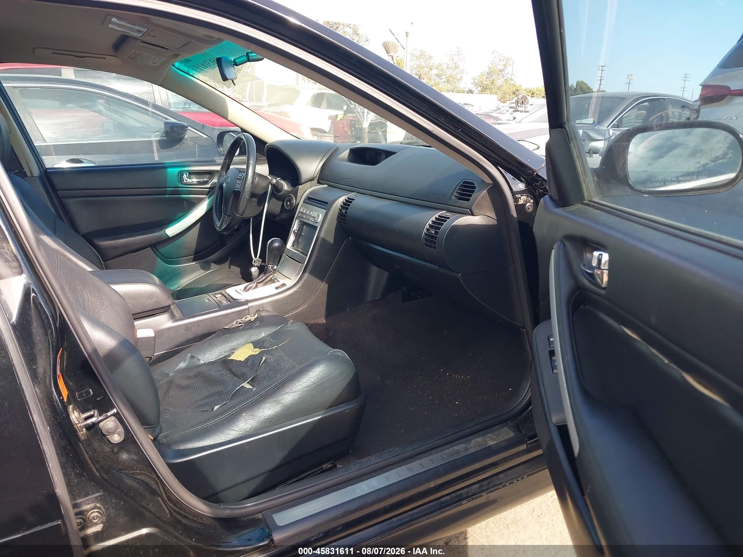 2006 Infiniti G35   Black vin: JNKCV51E16M519838