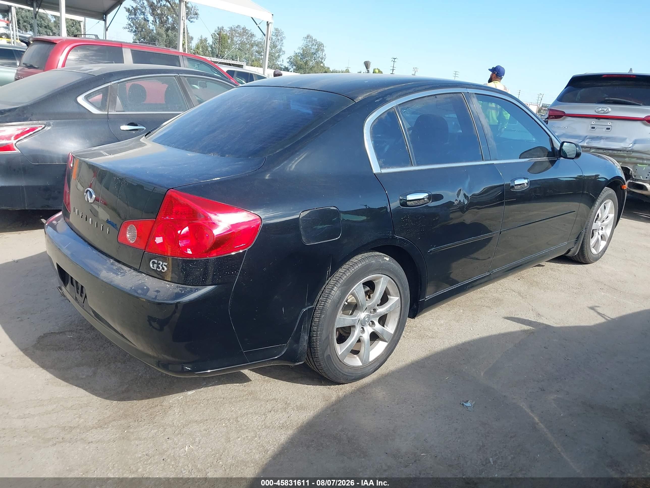 2006 Infiniti G35   Black vin: JNKCV51E16M519838