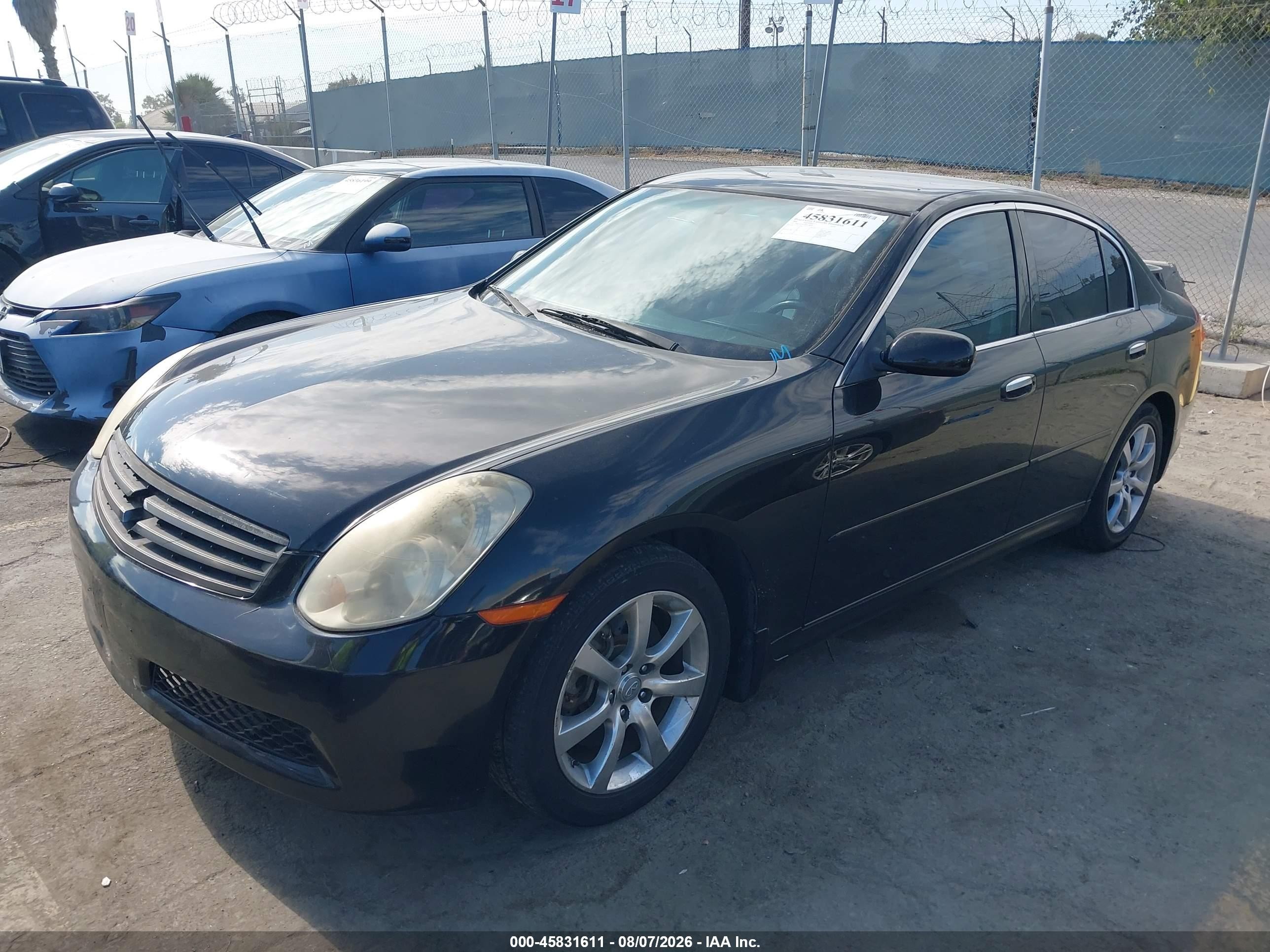 2006 Infiniti G35   Black vin: JNKCV51E16M519838
