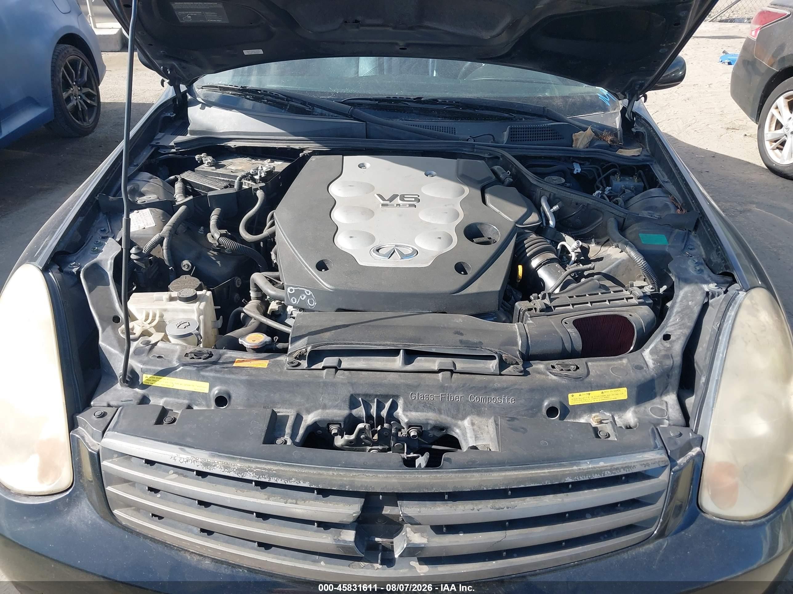 2006 Infiniti G35   Black vin: JNKCV51E16M519838
