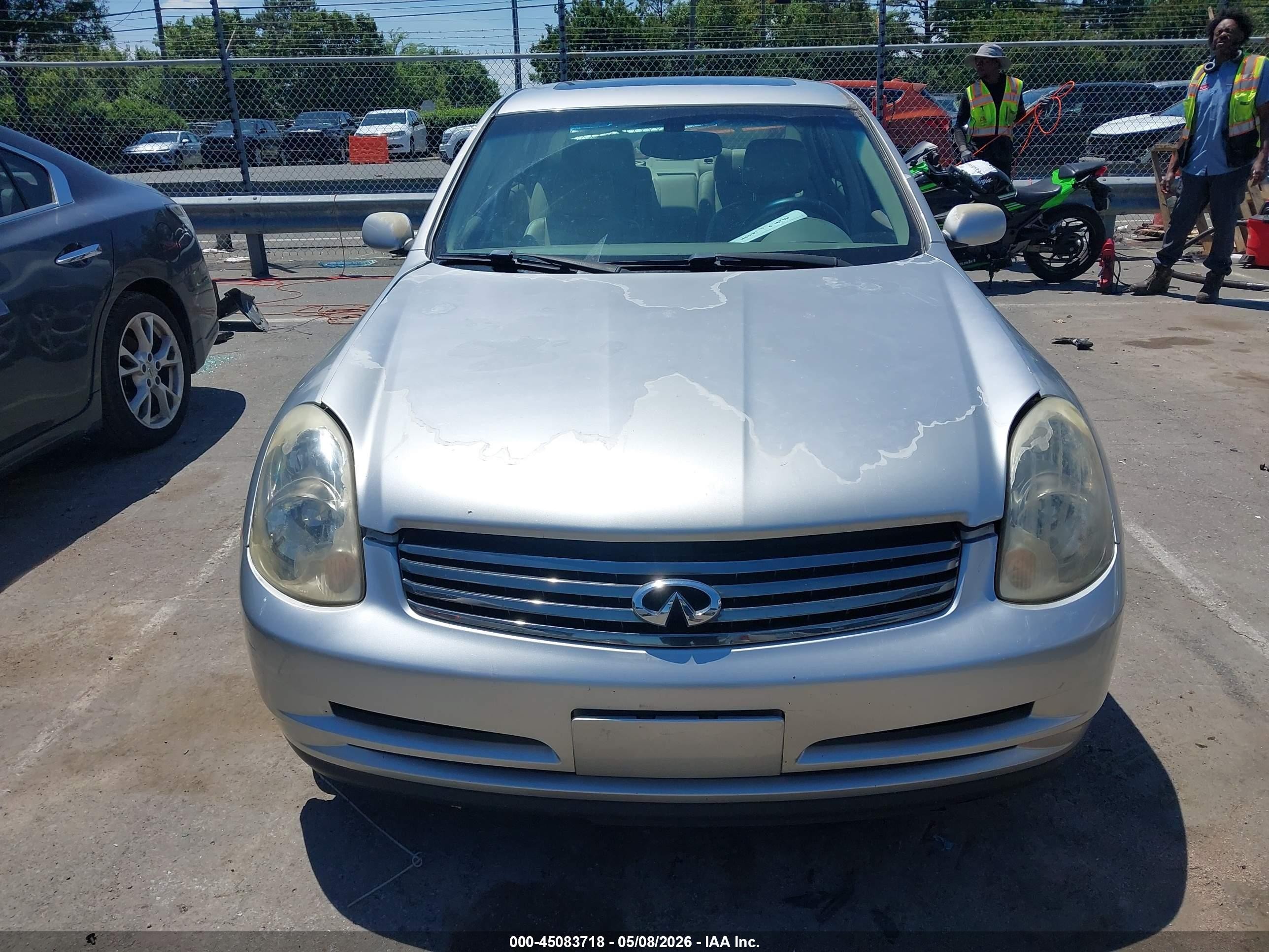 2003 Infiniti G35 Luxury Leather Серебряный vin: JNKCV51E23M317988