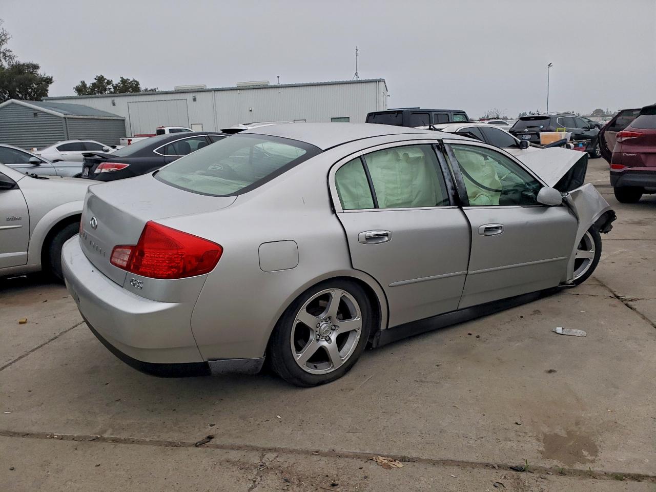 2003 Infiniti G35 Silver vin: JNKCV51E23M332734