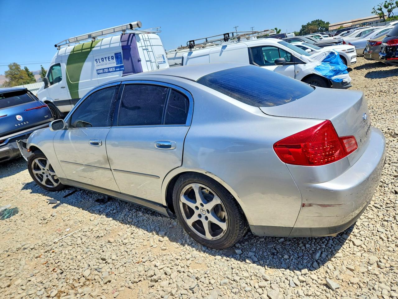 2004 Infiniti G35 Base Silver vin: JNKCV51E24M619329